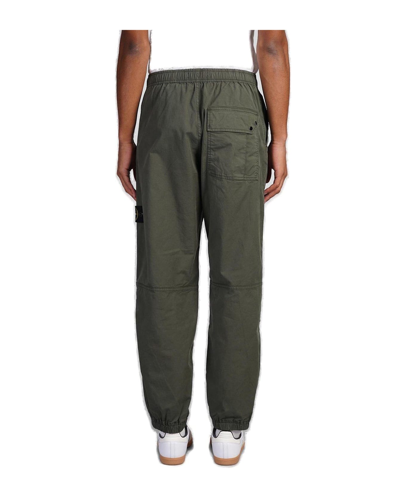 Stone Island Loose Fit Jogger Cargo Pants - green