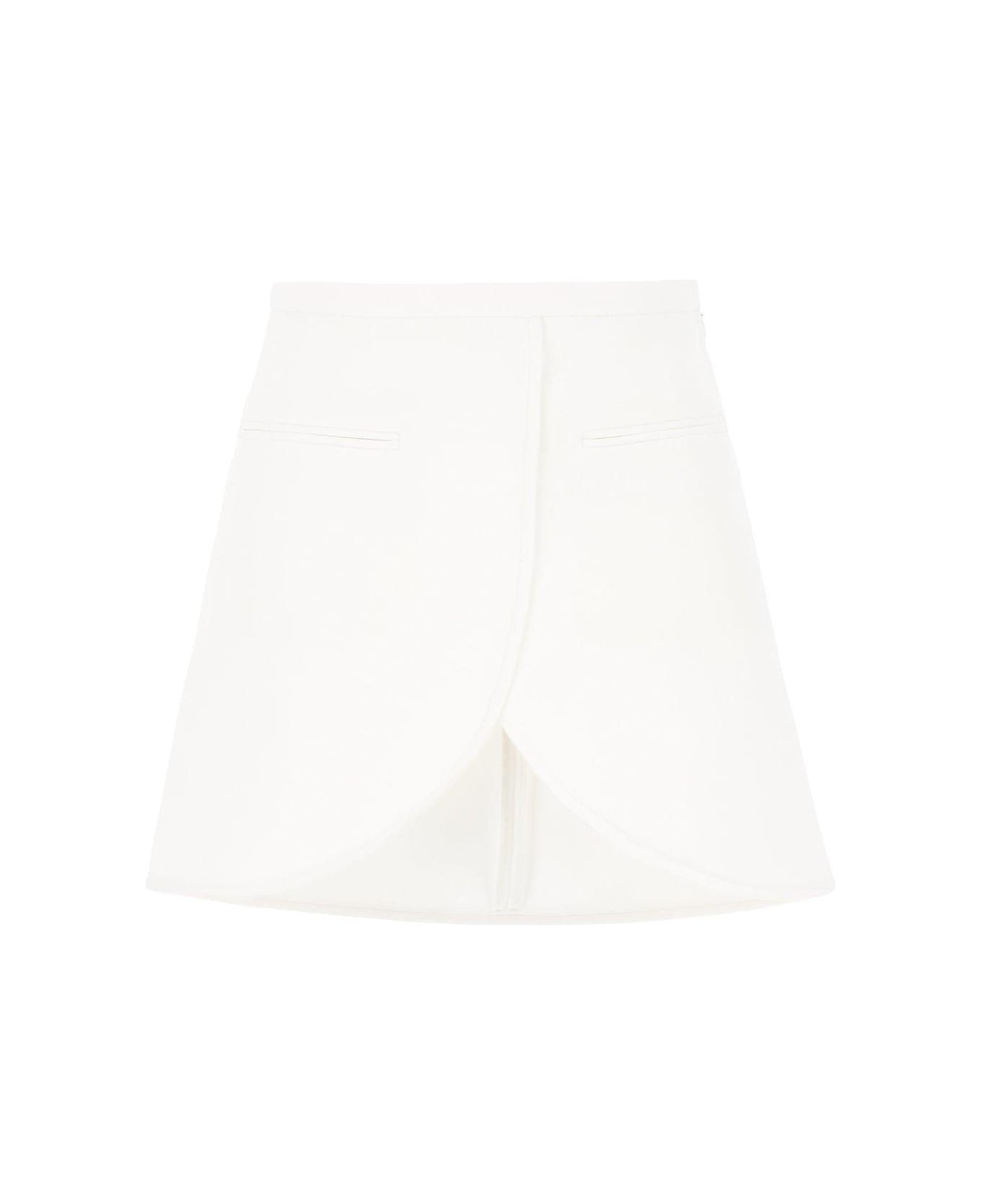 Courrèges Ellipse Twill Mini Skirt - White