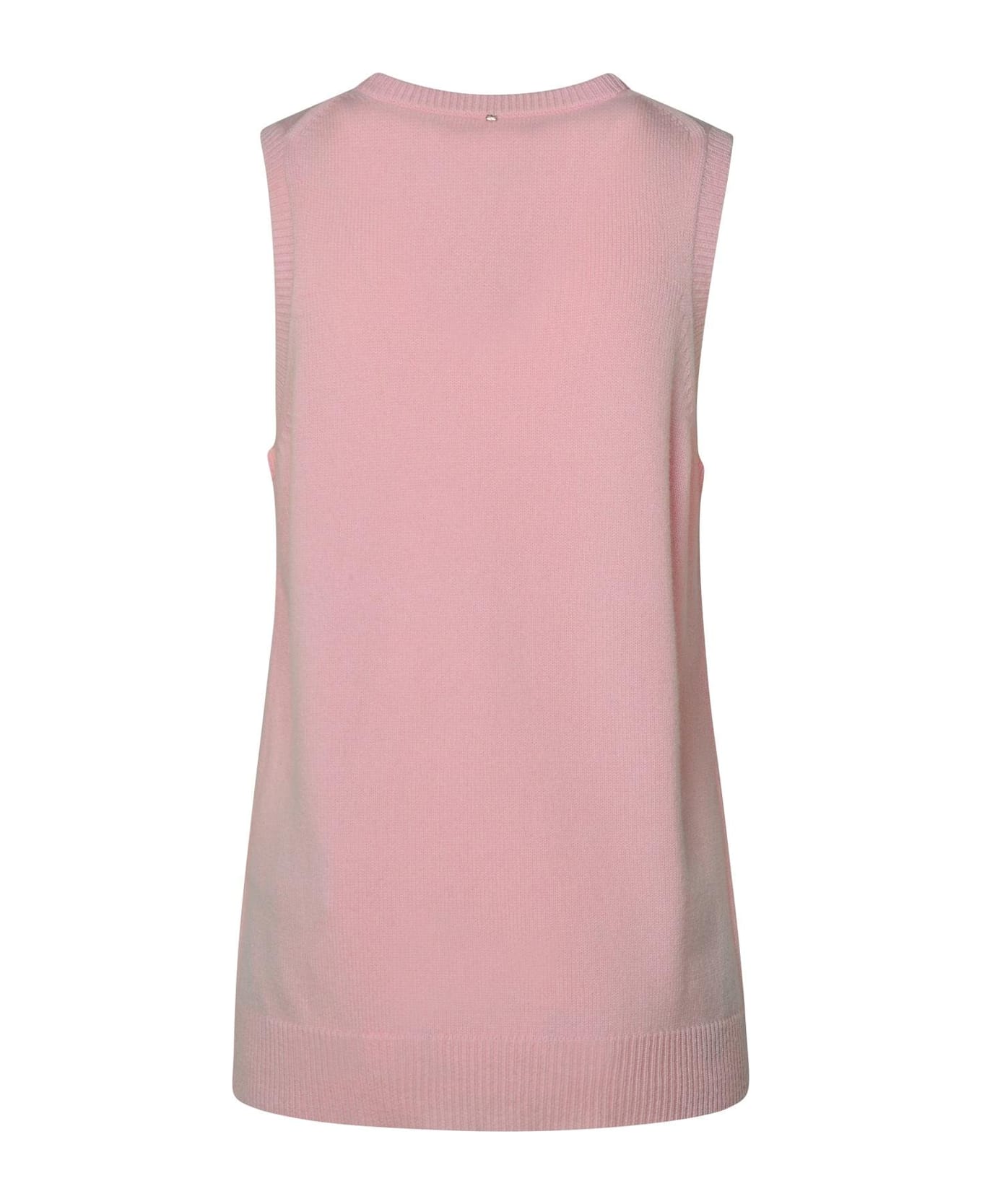 SportMax Gimmy V-neck Knitted Top - Pink