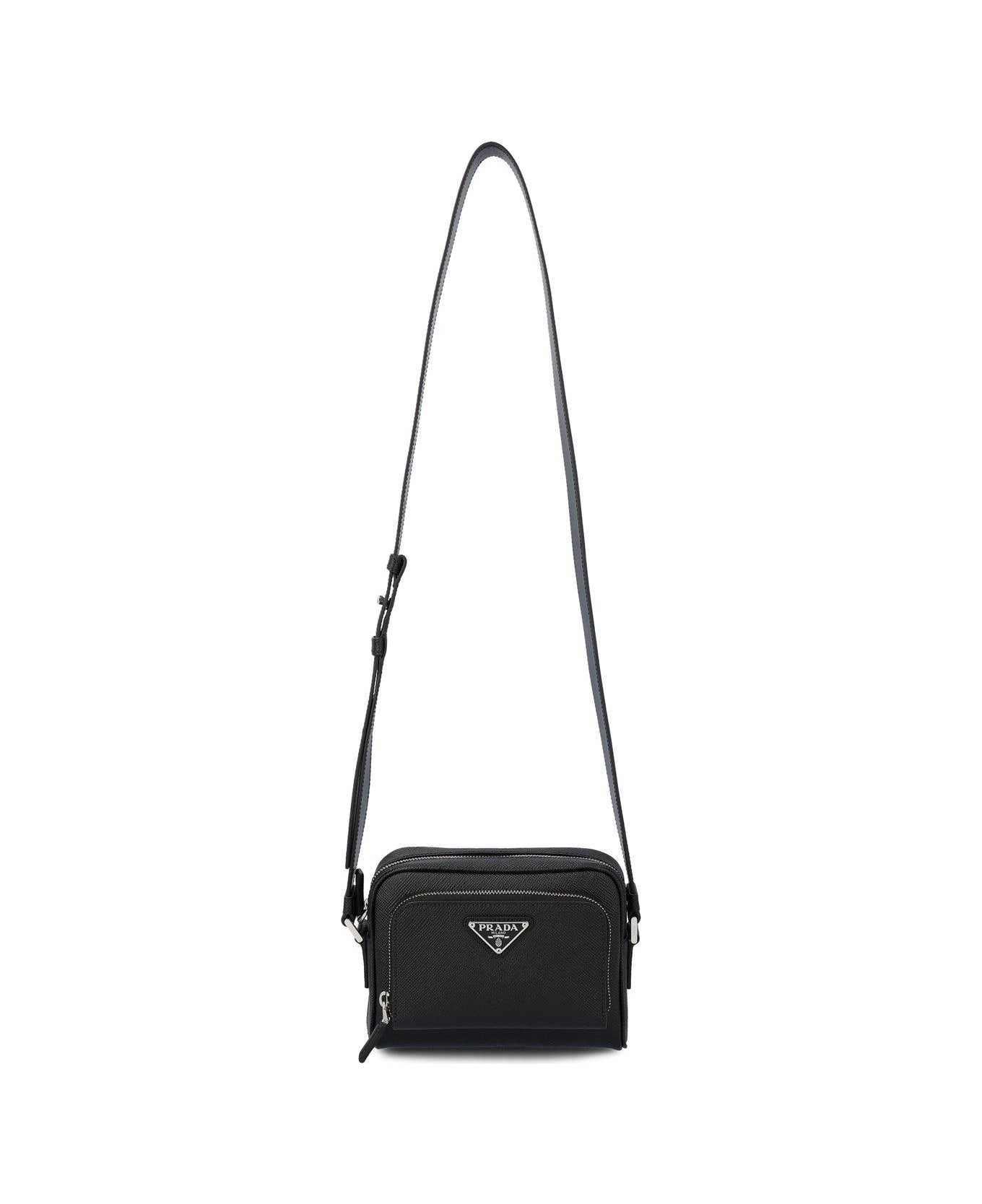 Prada Triangle-logo Zipped Crossbody Bag - NERO