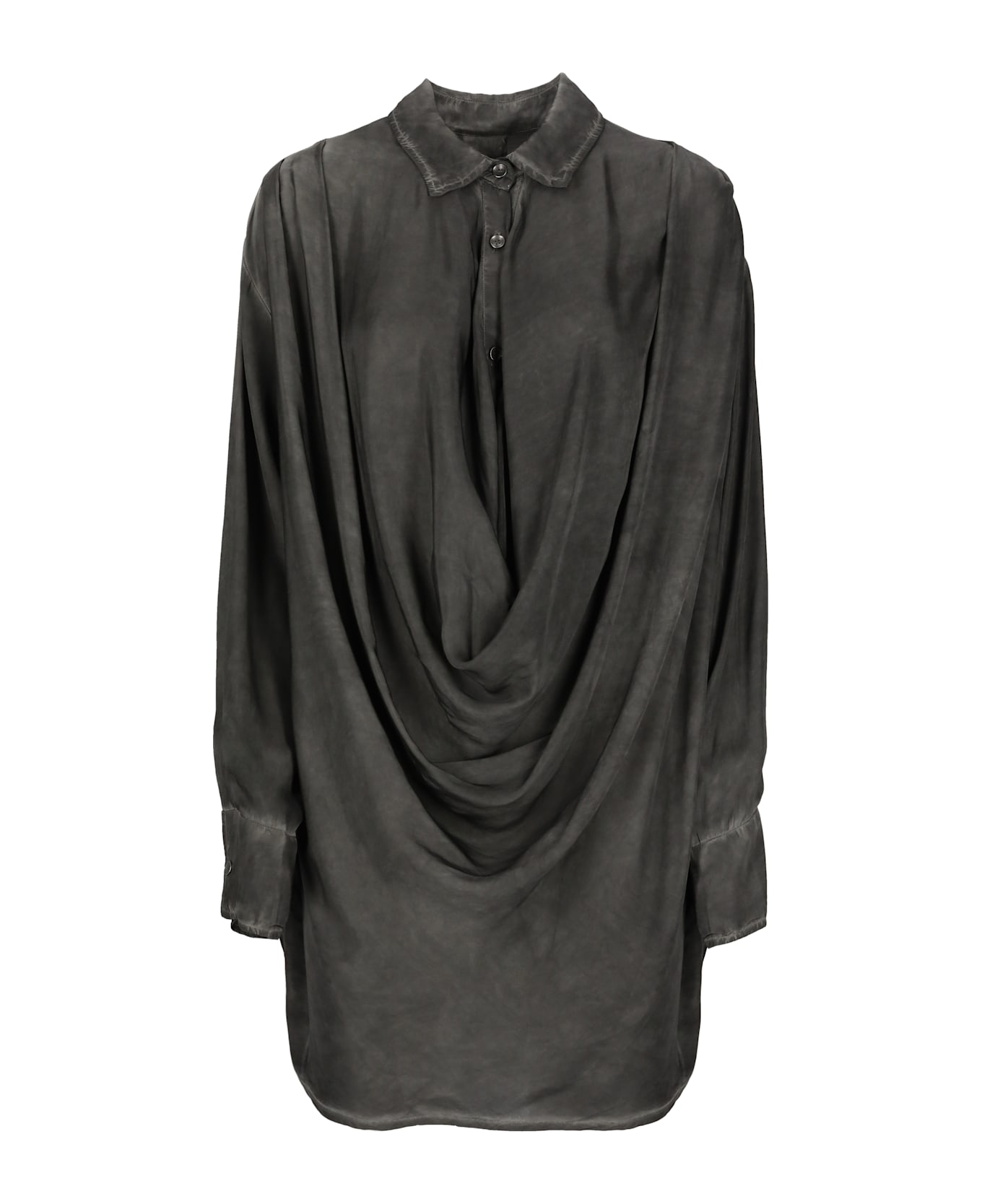 Sanctamuerte Viscose Shirt - Grey