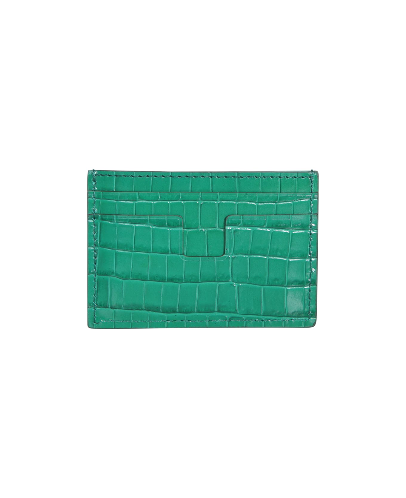 Tom Ford T Line Central Green Cardholder - Green