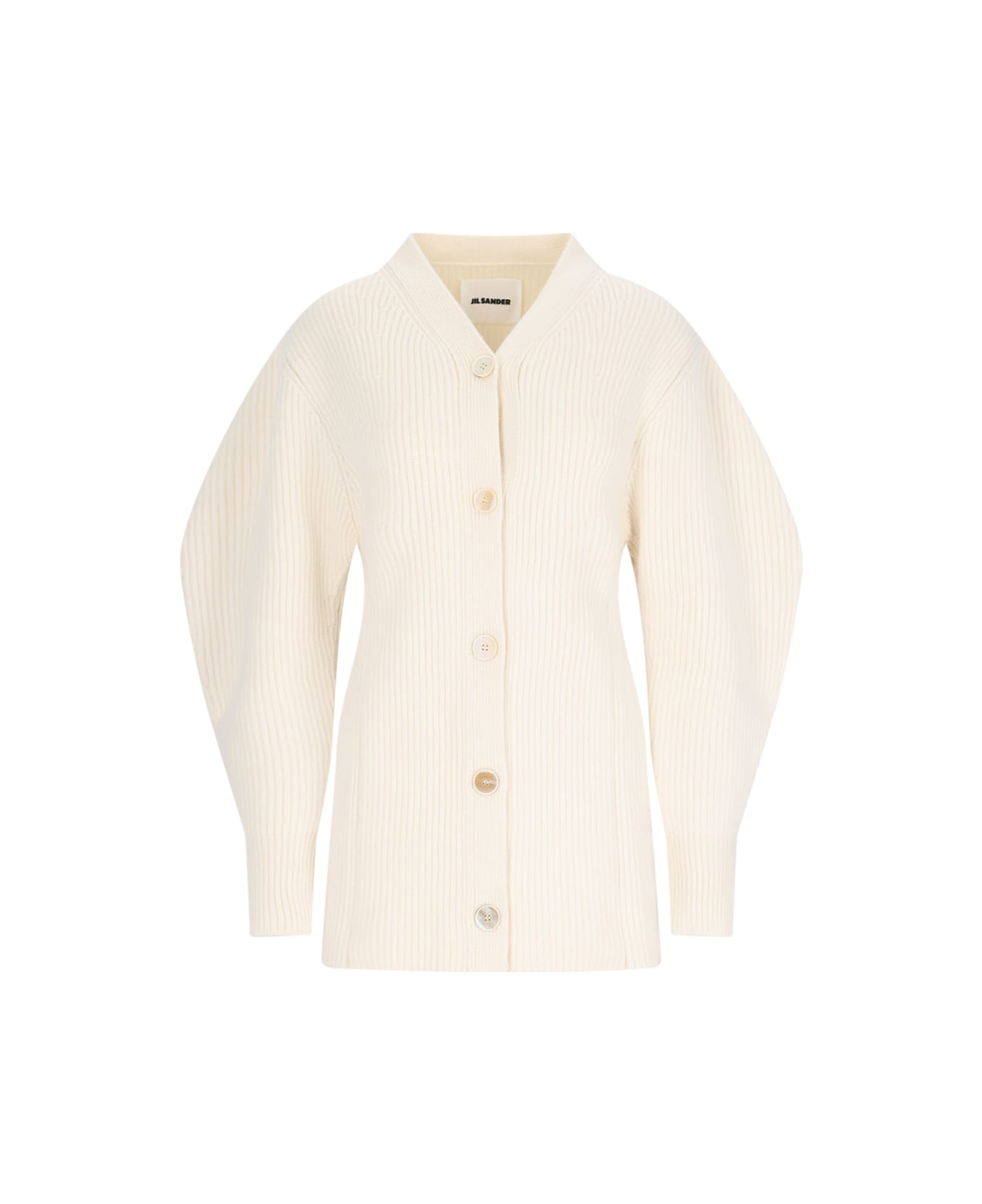 Jil Sander Long Cardigan - Chalk