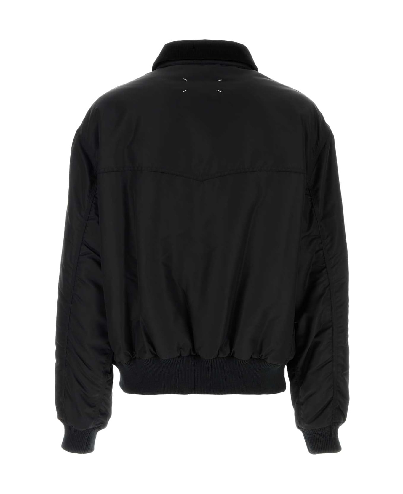 Maison Margiela Black Nylon Bomber Jacket - Black