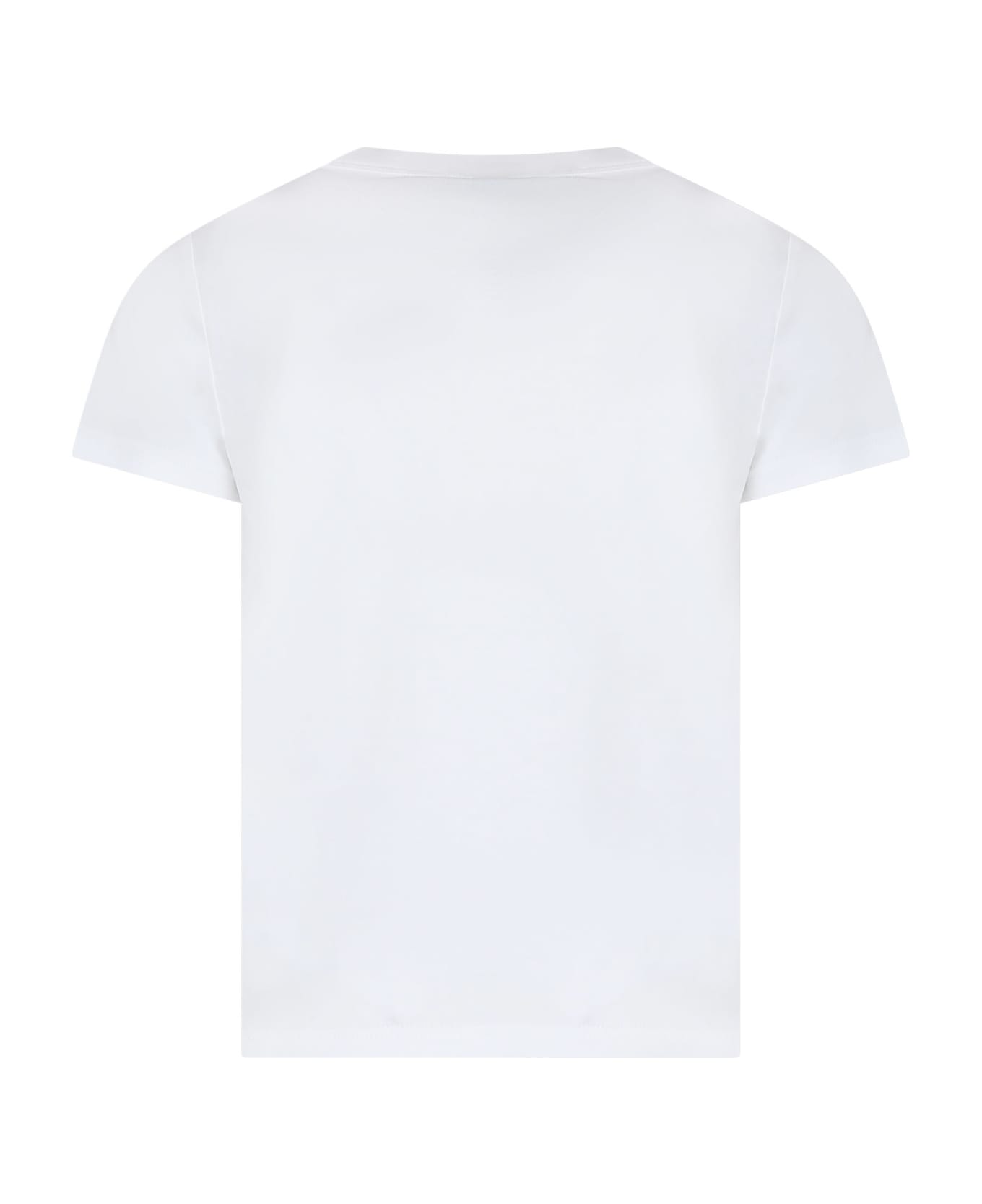 Marc Jacobs White T-shirt For Girl With Landscape Print - White