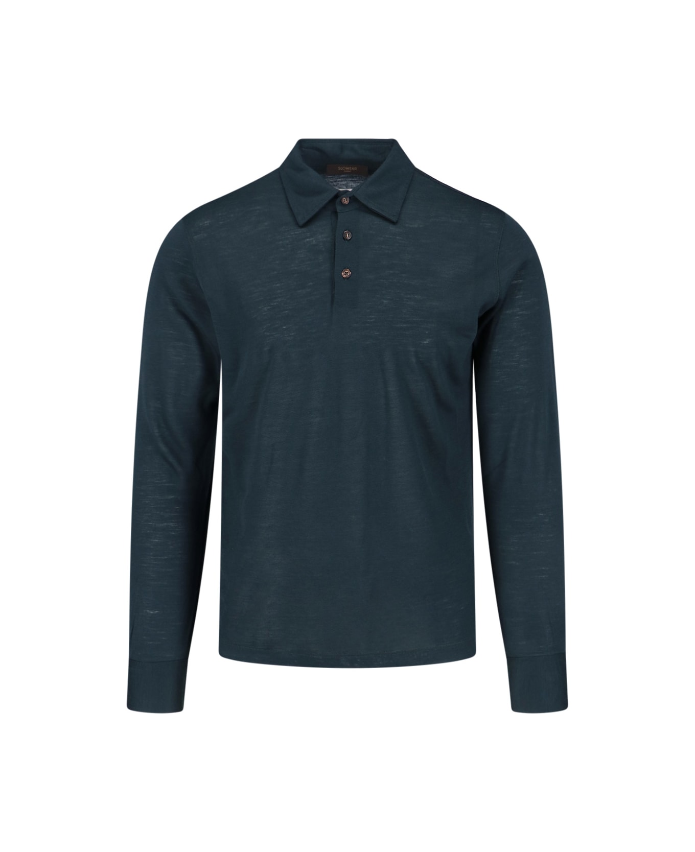 Zanone Virgin Wool Polo Shirt - Green ニットウェア
