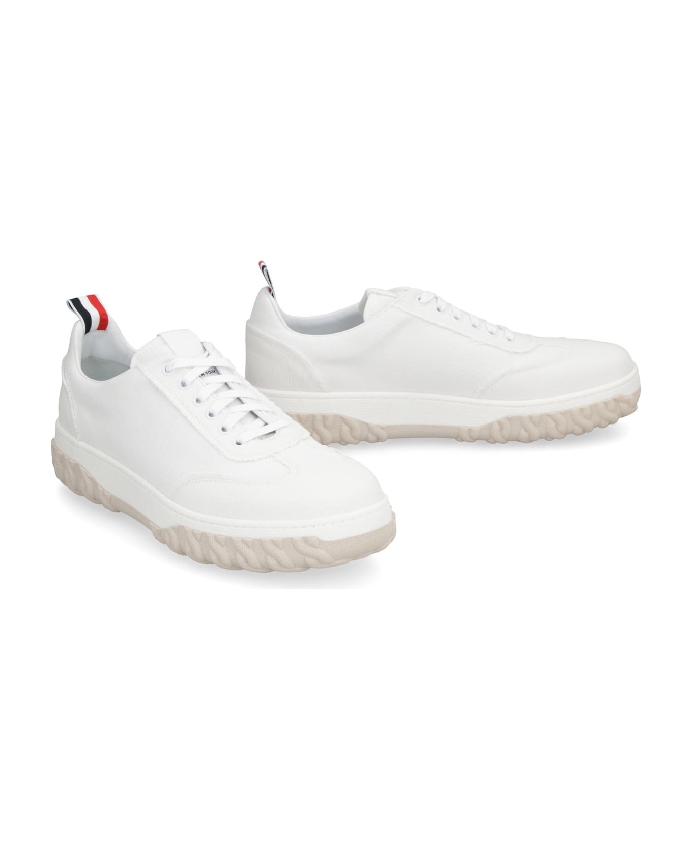 Thom Browne Field Canvas Sneakers - White