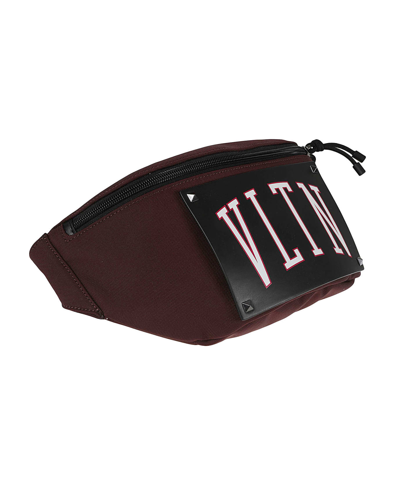 Valentino Garavani Logo Front Belt Bag - Bordeaux/Black