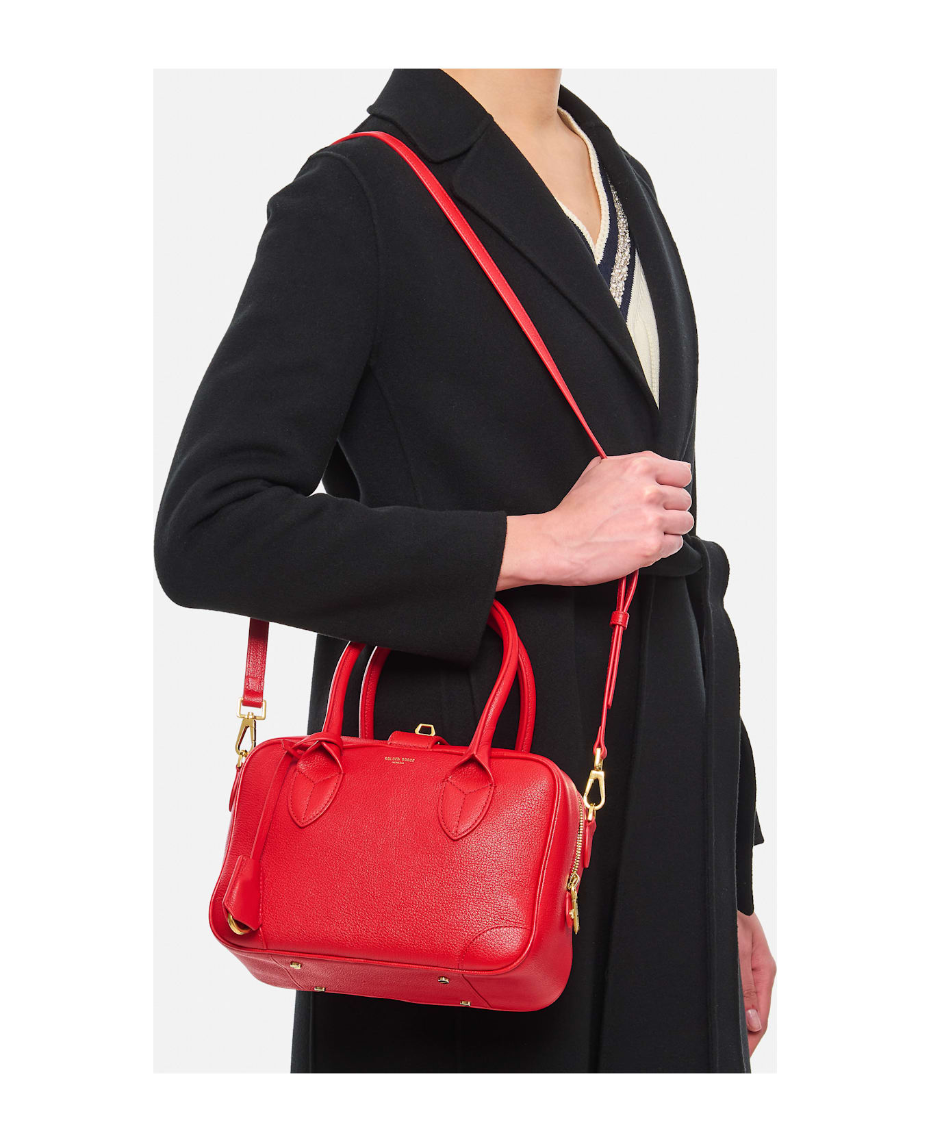 Golden Goose Waist Leather Handbag - Red
