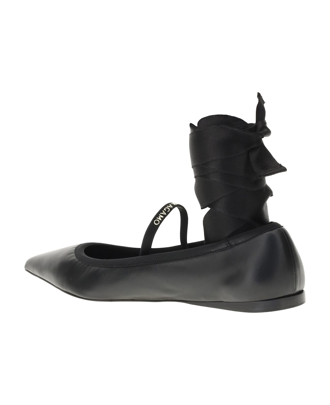 Ferragamo Ballerinas With Ribbon