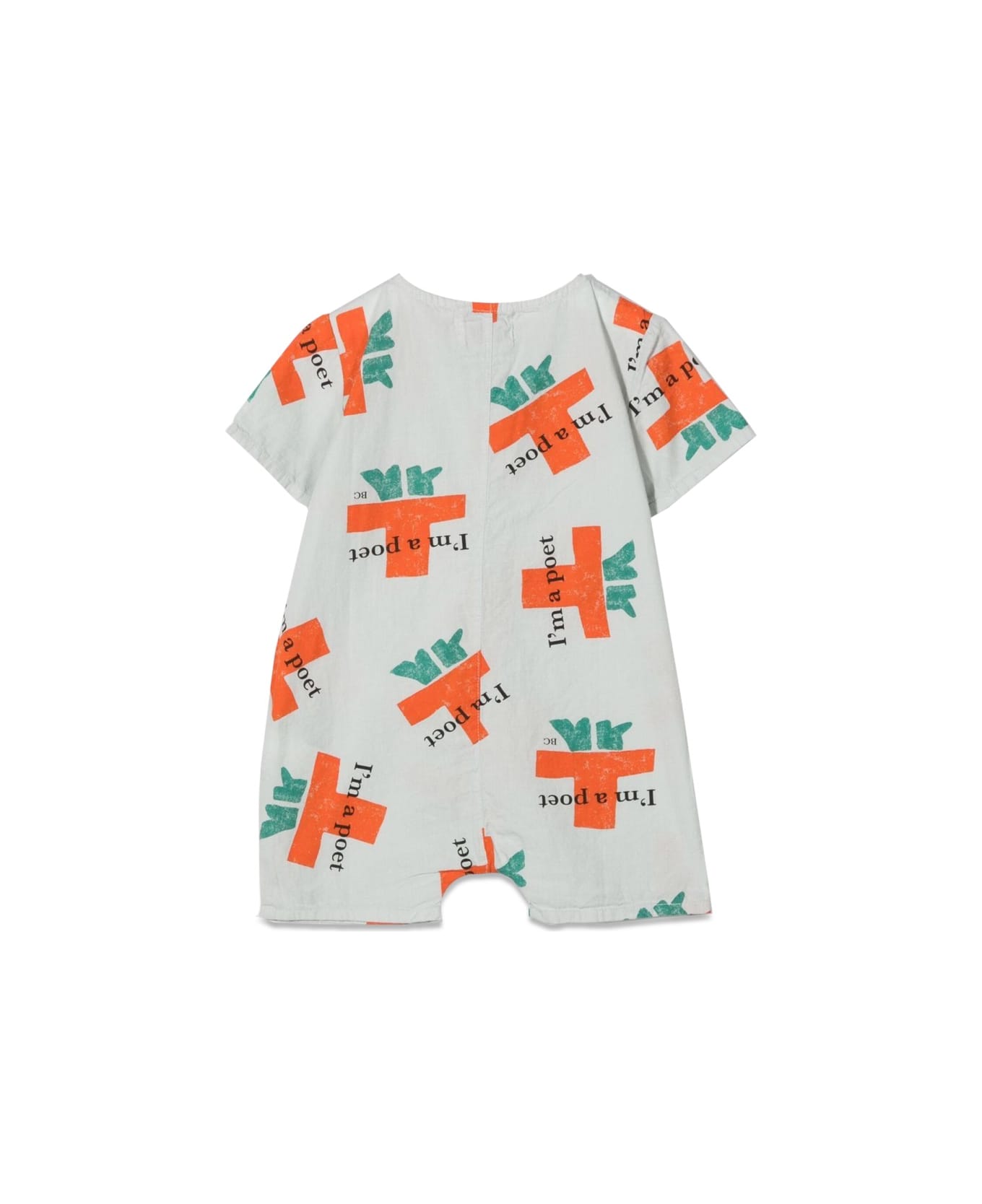Bobo Choses I'm A Poet All Over Woven Playsuit - MULTICOLOUR