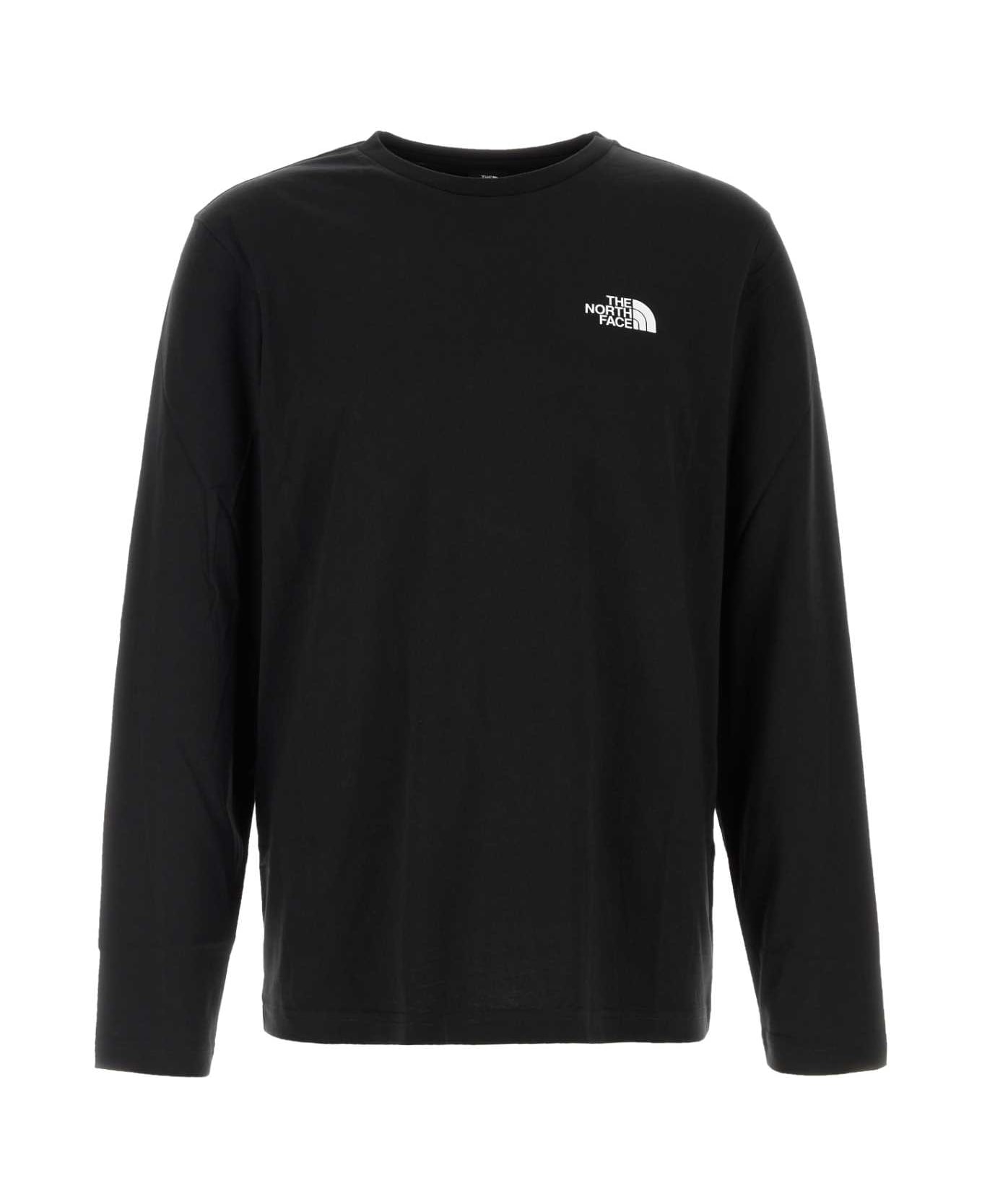 The North Face Black Cotton Blend T-shirt - TNFBLACK