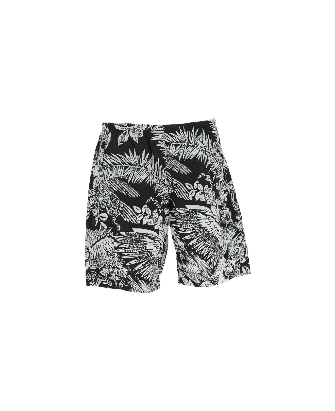 Palm Angels Jungle-print Knee-length Swim Shorts