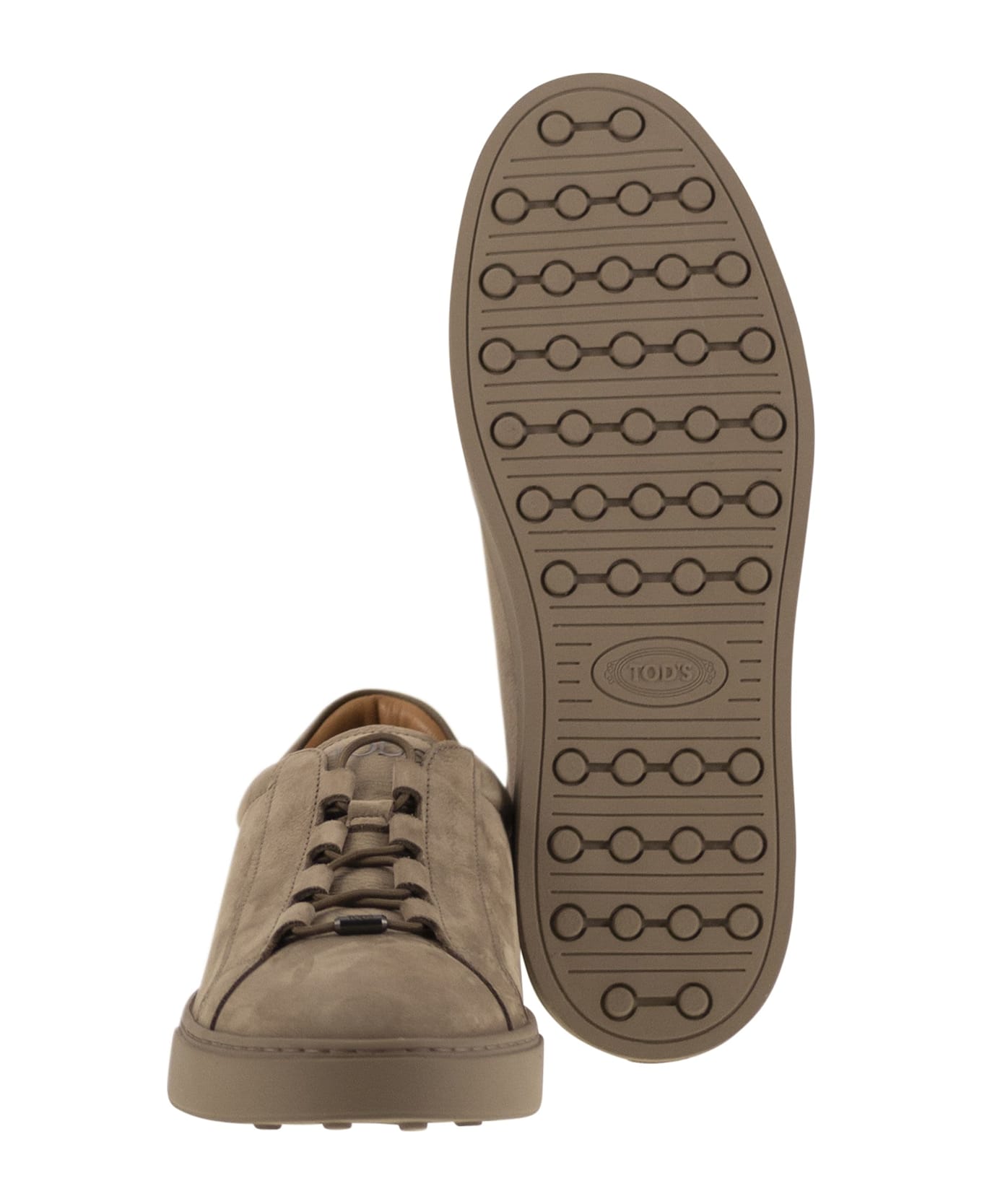 Tod's Sneakers In Nubuck - Camel