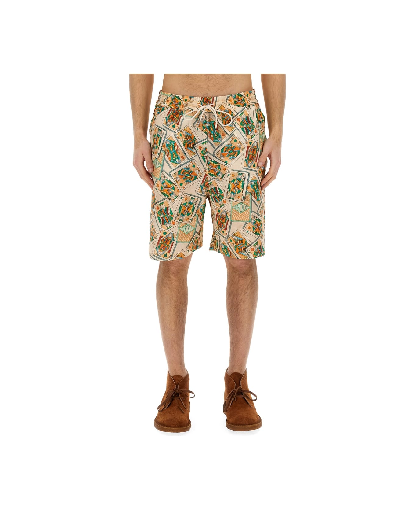 Drôle de Monsieur Bermuda Shorts With Print - MULTICOLOUR ショートパンツ