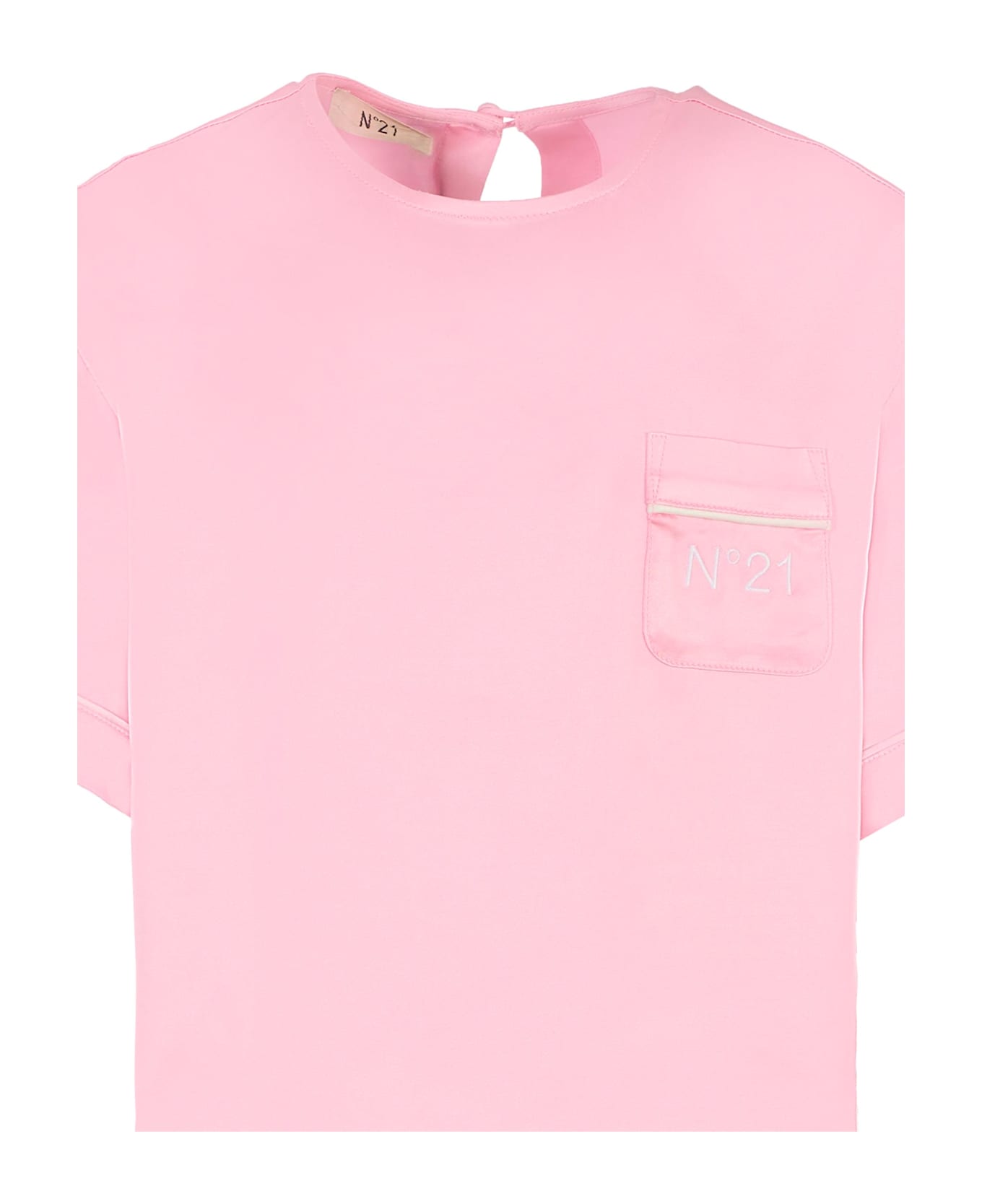 N.21 Pink Shirt For Girl With Logo - Pink
