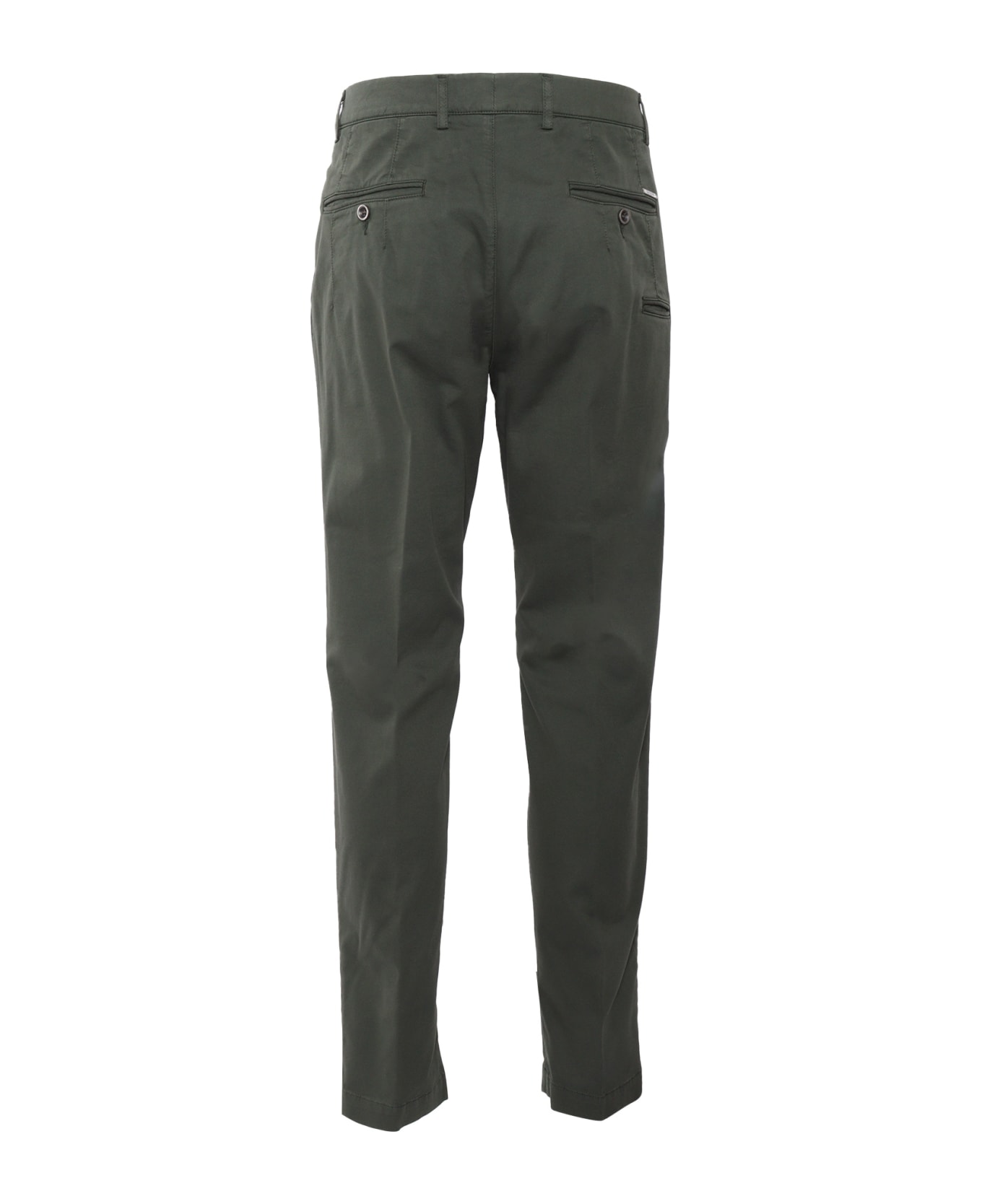 Peserico Olive Green Trousers - GREEN