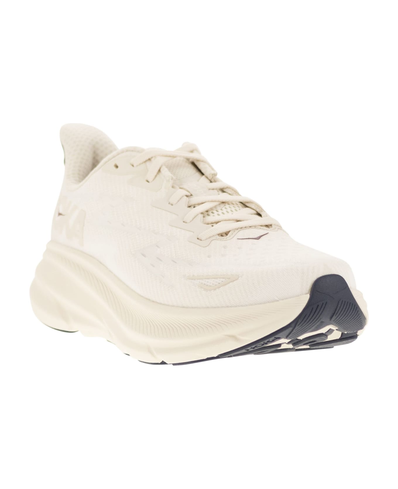 Hoka Clifton 9 - Breathable Sports Shoe - Milk