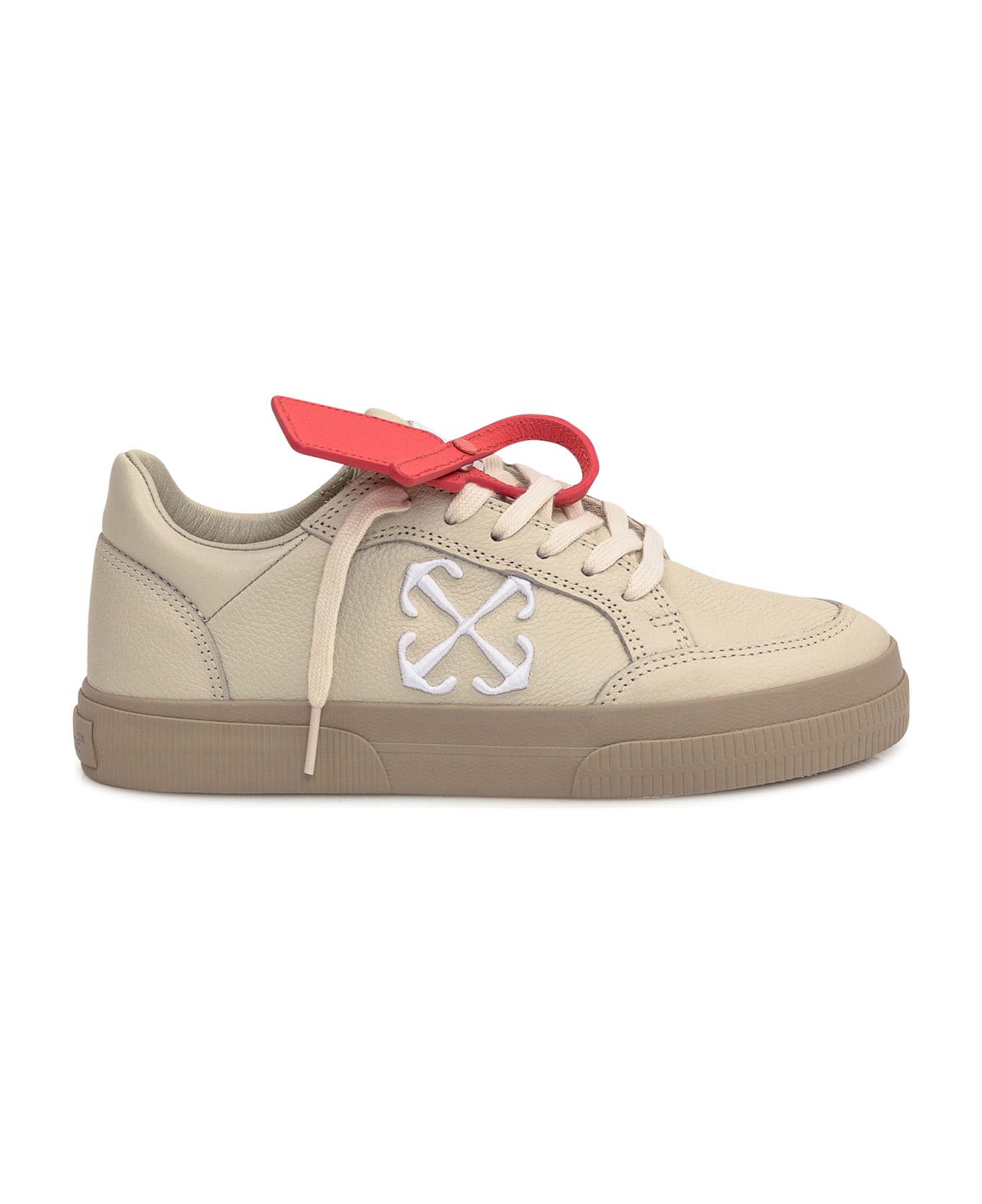 Off-White New Low Vulcanized Sneaker - BEIGE-WHITE