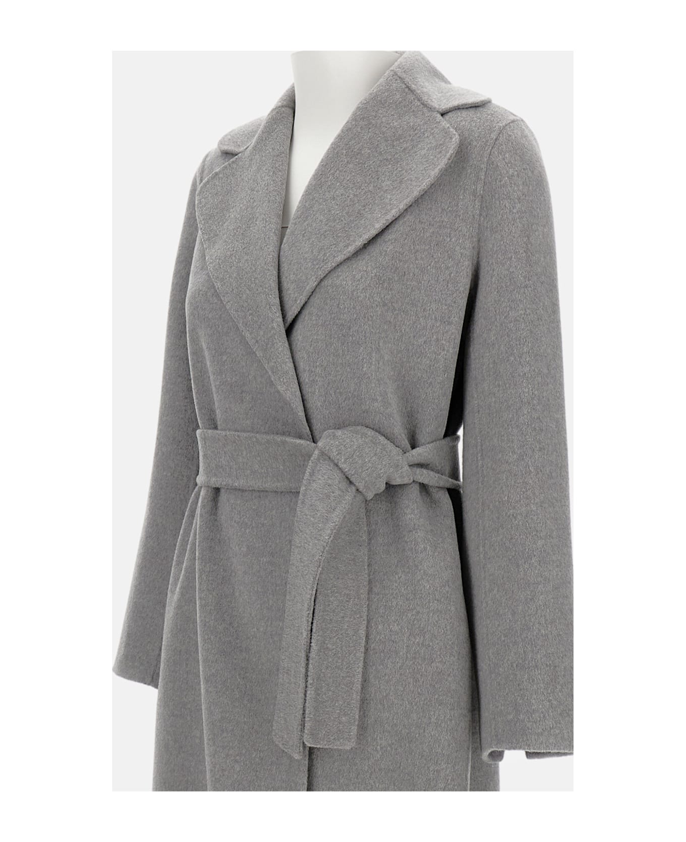 
S Max Mara Paola Wool And Cashmere Coat - Grey