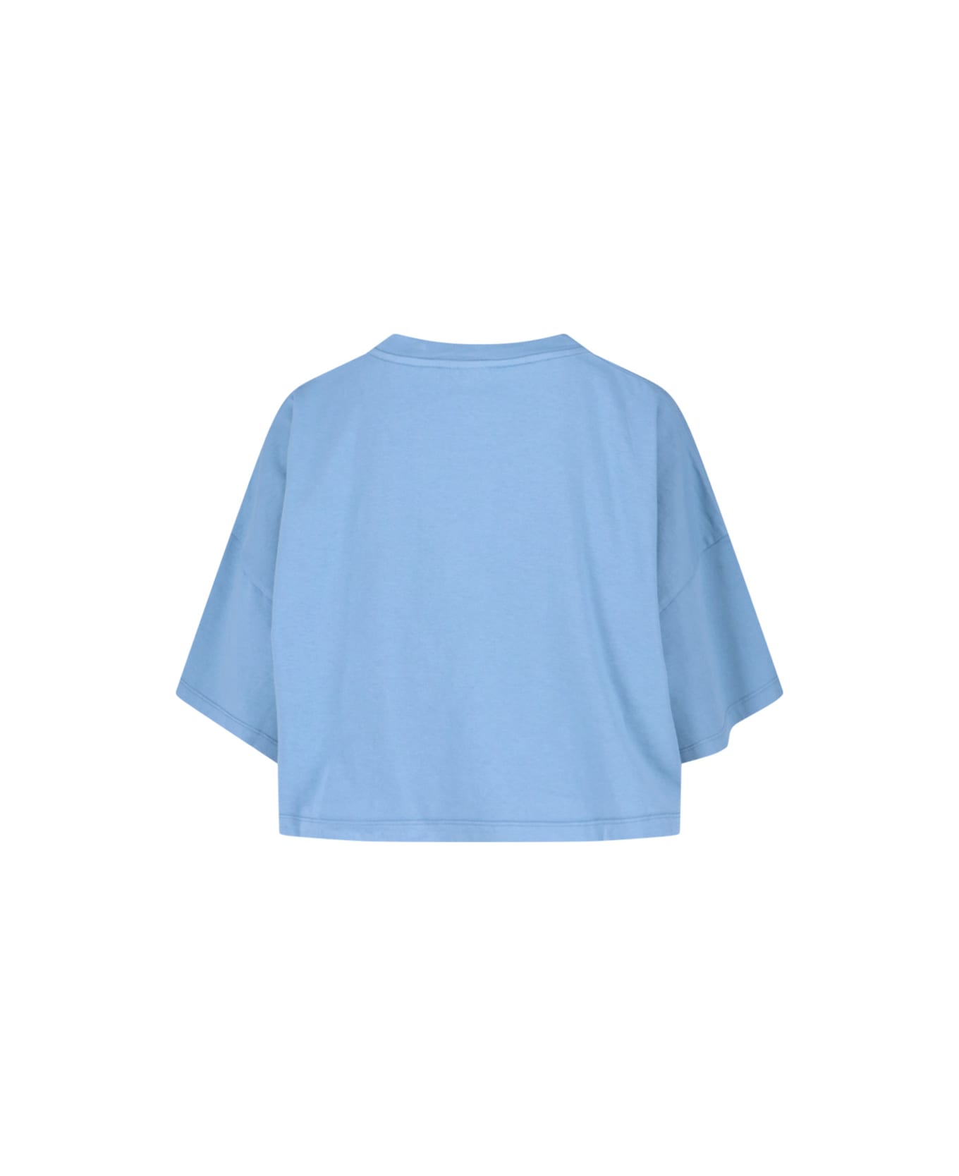 Chloé Logo Crop T-shirt - Light Blue