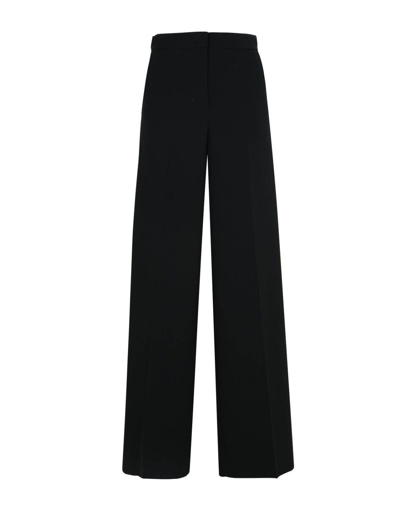 Max Mara 'leccio' Black Triacetate Blend Pants - Black