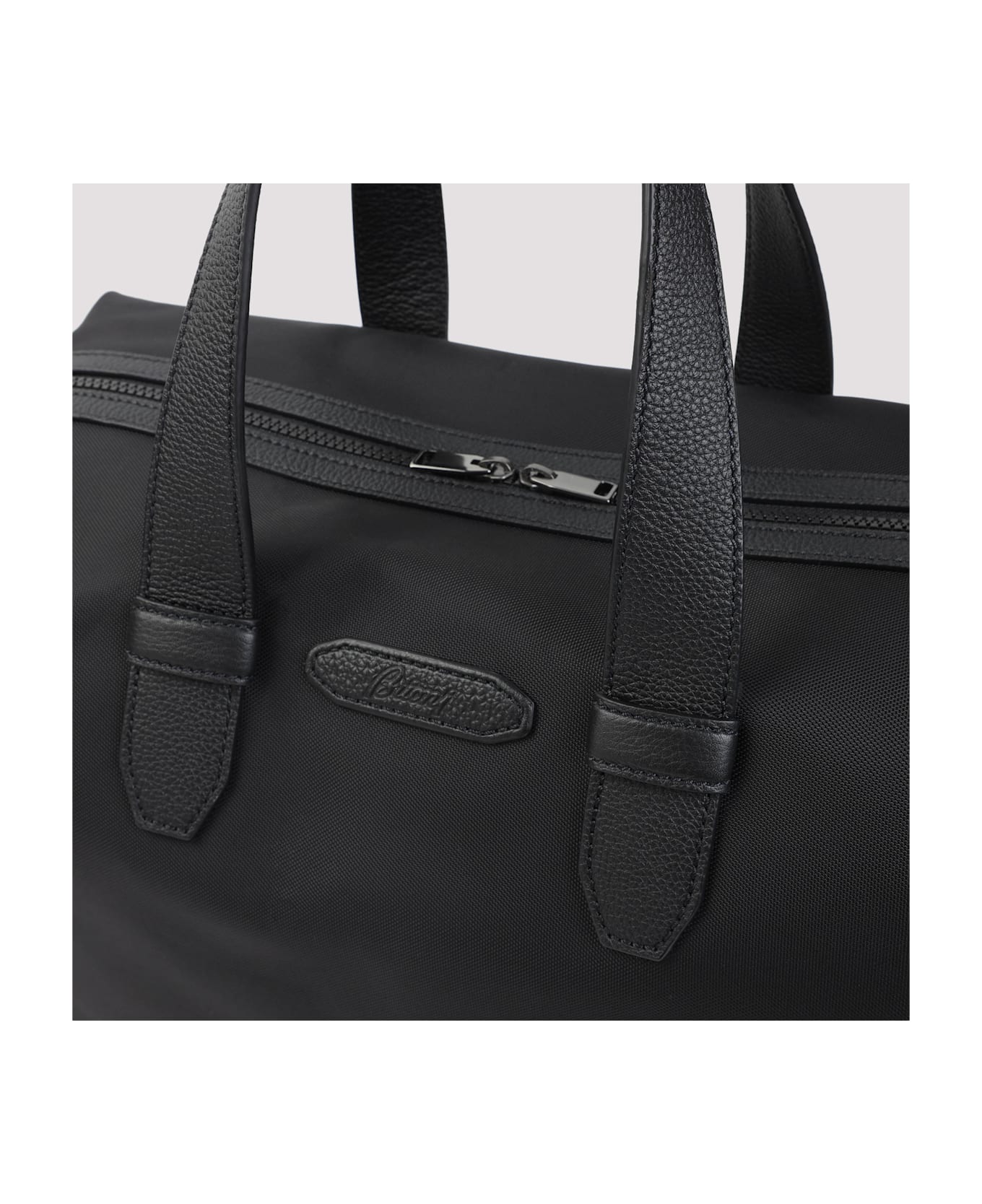 Brioni Weekend Shoulder Bag - Black Black