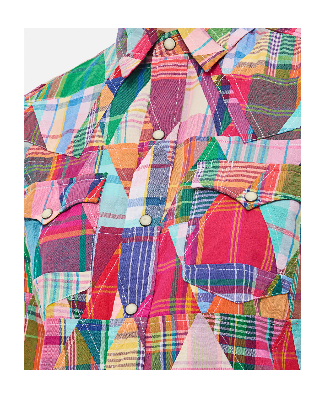 Polo Ralph Lauren Triangle Patchwork Shirt - MultiColour