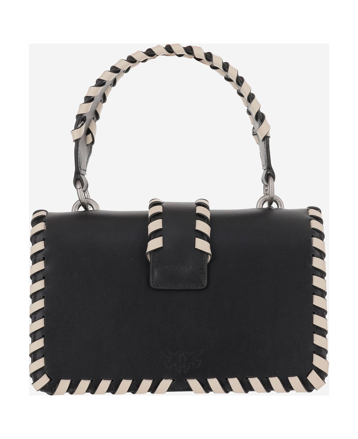Pinko Mini Love Leather Handbag - Red