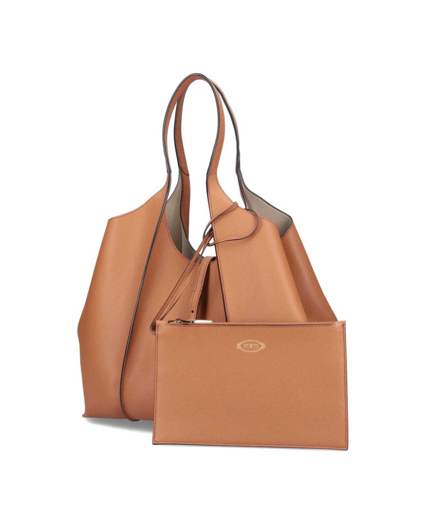 Tod's T-timeless Shopping Bag - Brown トートバッグ
