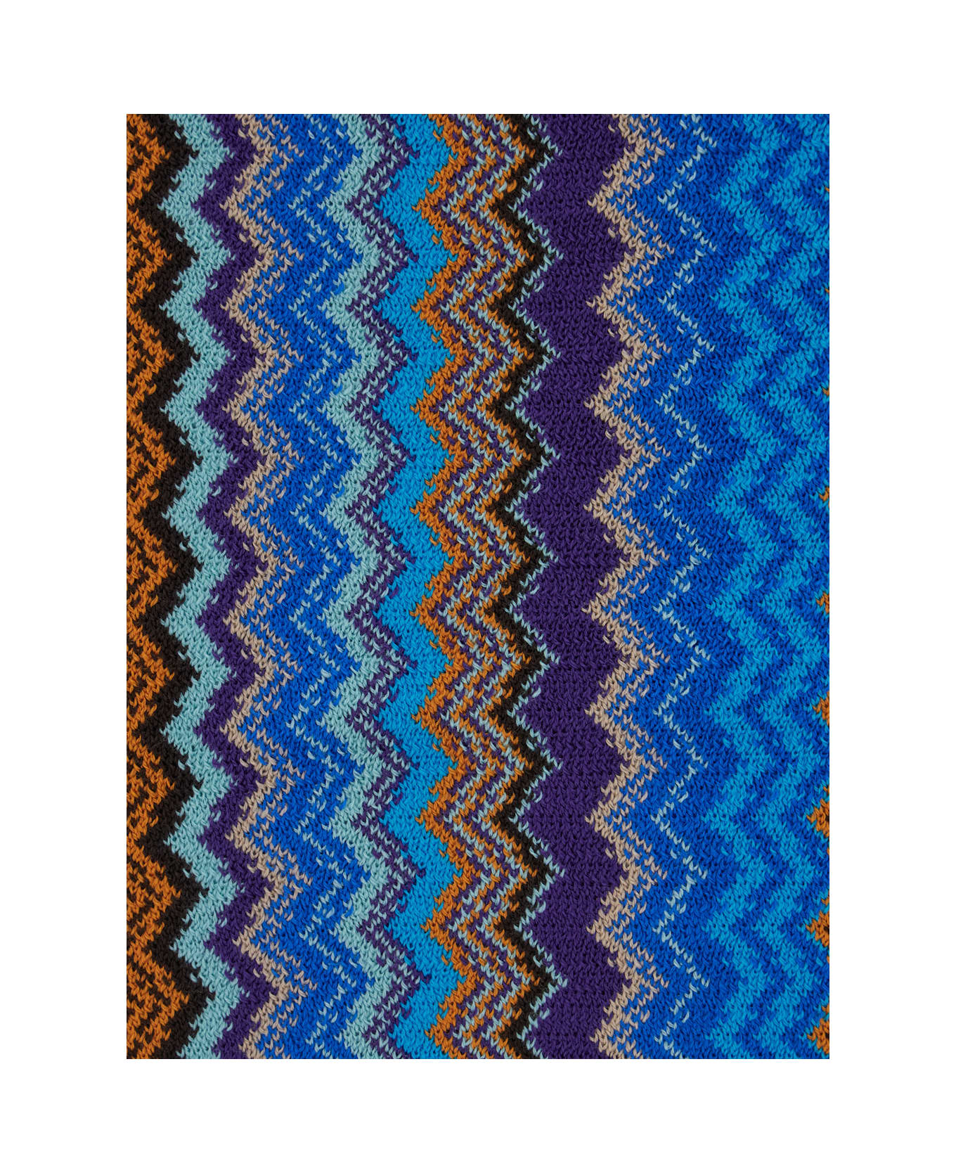 Missoni Sciarpa 40/45x180+fr. Ua213 - Blu