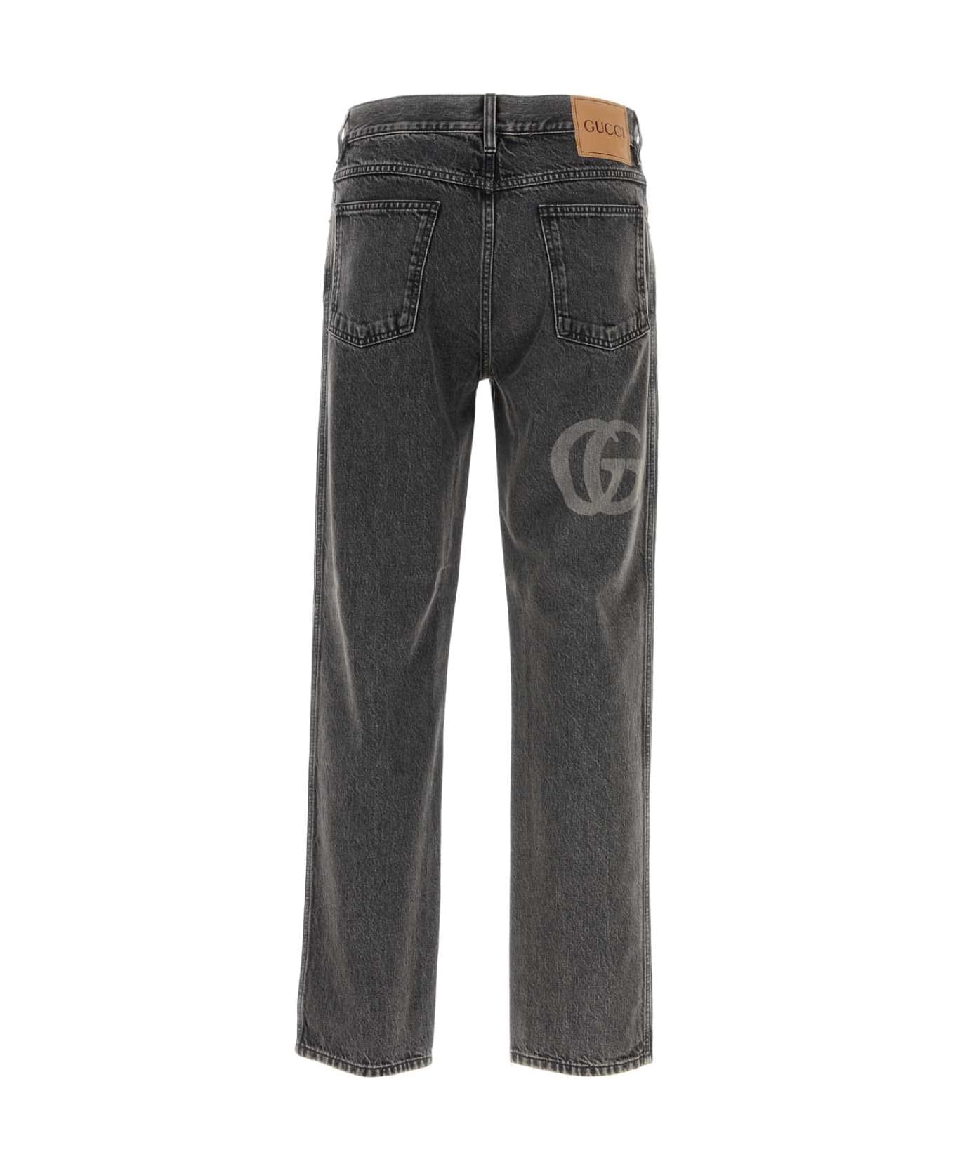 Gucci Dark Grey Denim Jeans - GREYIVORY