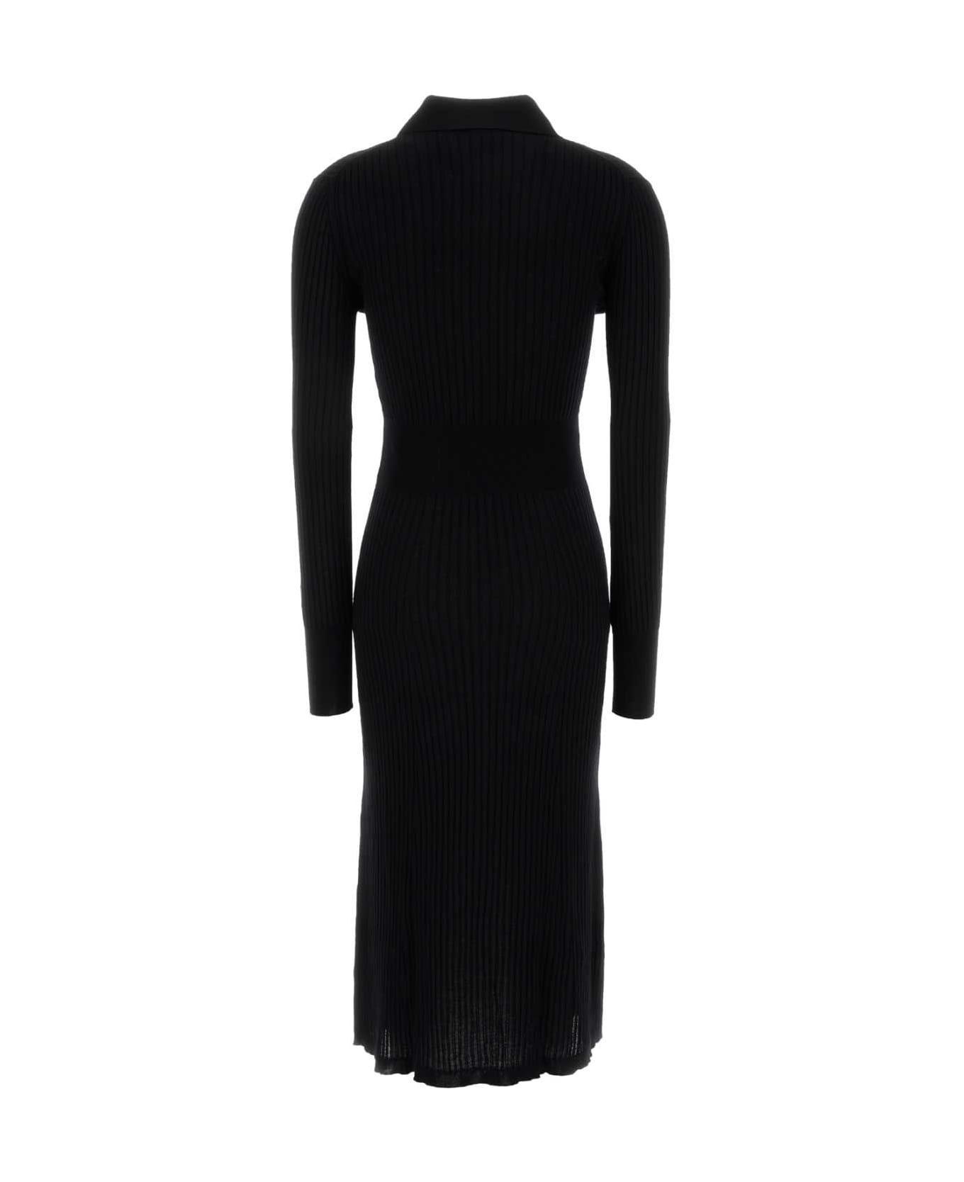 Fendi Black Wool Dress - Black