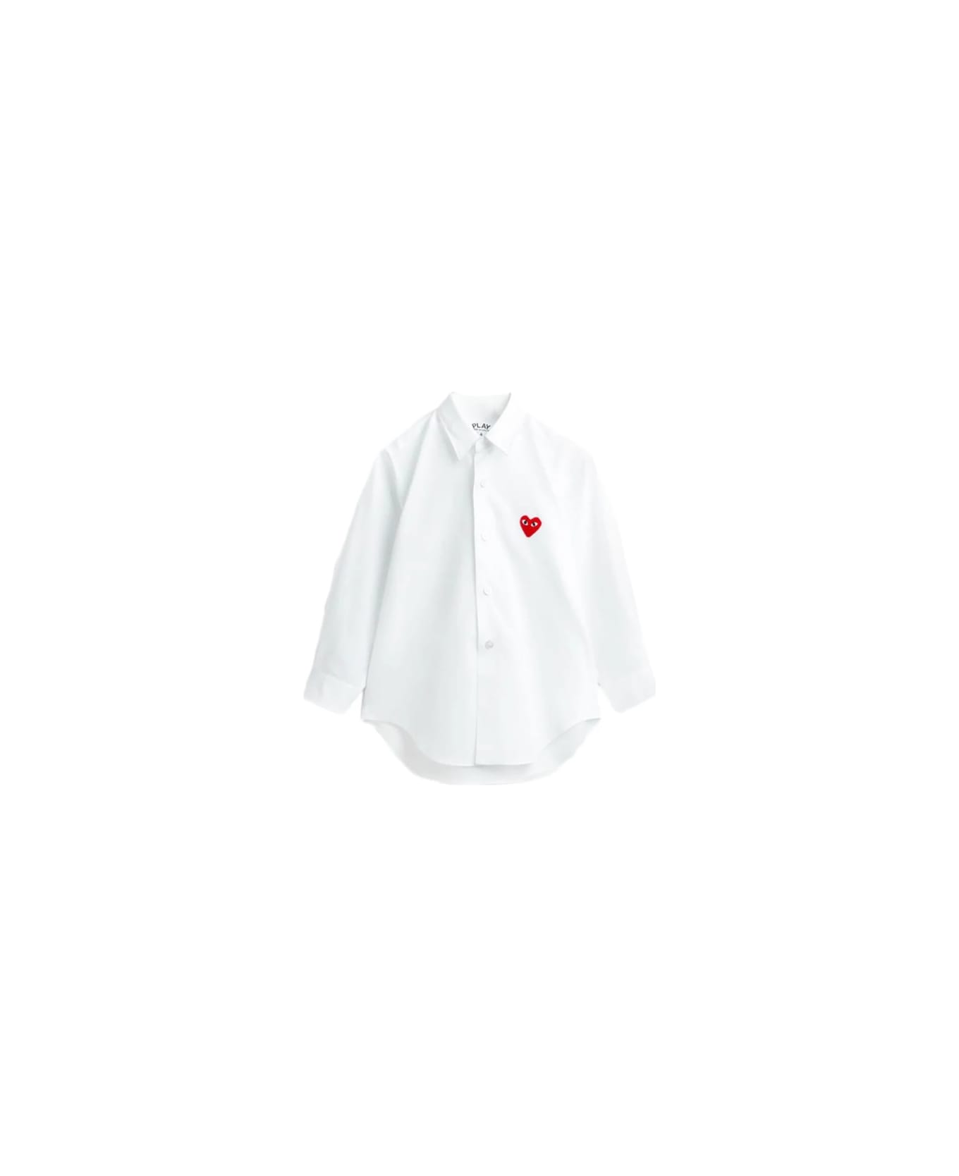 Comme des Garçons Play Woven Shirt - WHITE