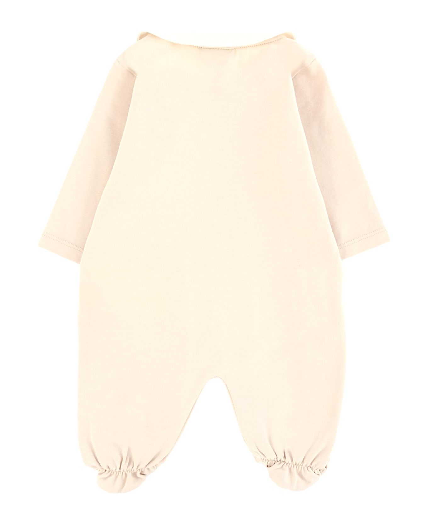 Fendi Beige Babygrow Set For Babykids With Teddy Bear - Beige