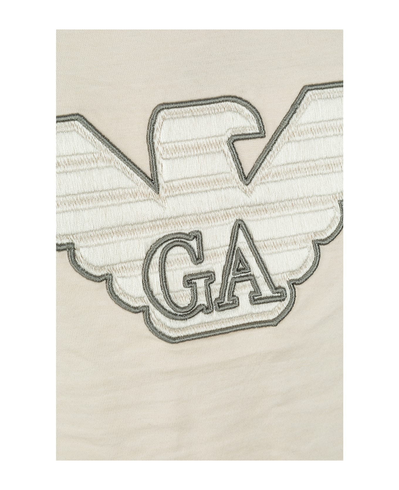 Emporio Armani T-shirt - ECRU DIS 2EMBRO