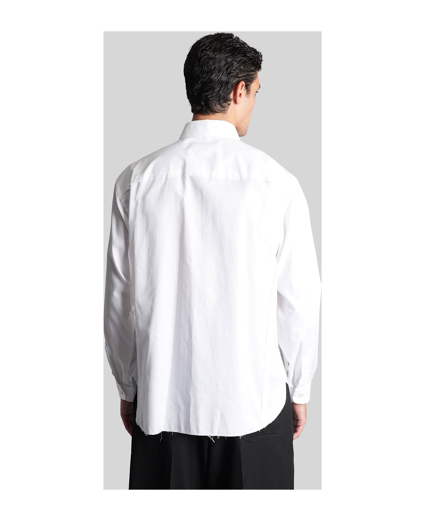 Maison Margiela Shirt In White Cotton - white