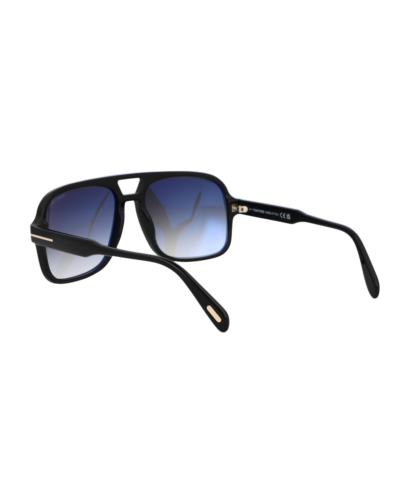 Tom Ford Eyewear Falconer-02 Sunglasses - 01B Nero Lucido / Fumo Grad サングラス