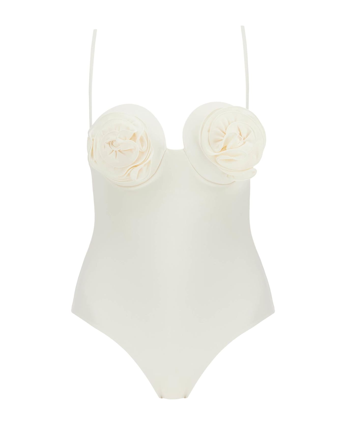 Magda Butrym One-piece Flower Swims - Cream