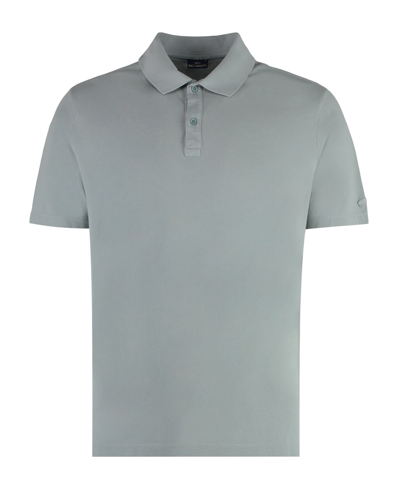 Paul&Shark Short Sleeve Cotton Polo Shirt - grey ポロシャツ
