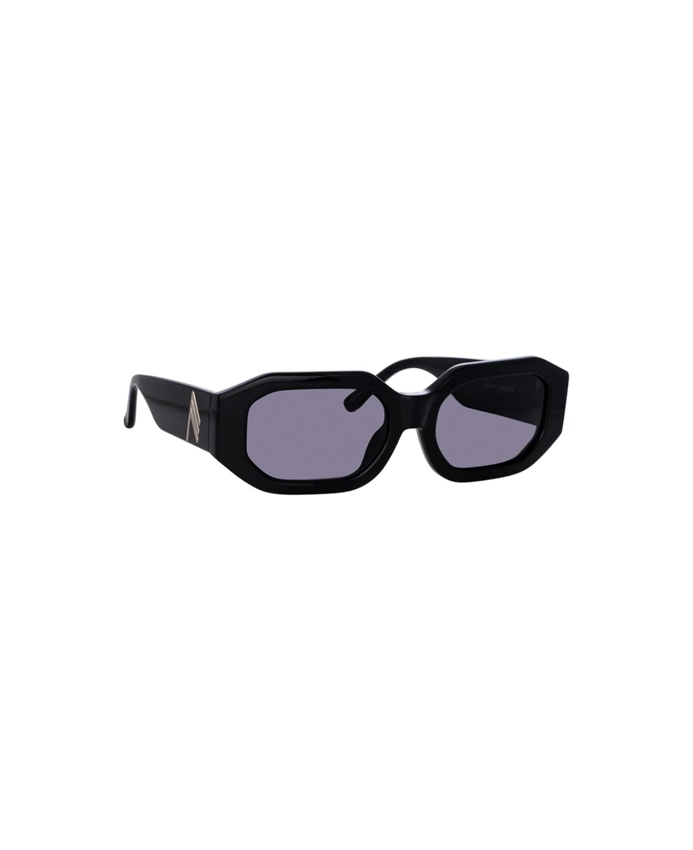 The Attico Blake - Black / Silver Sunglasses - Black