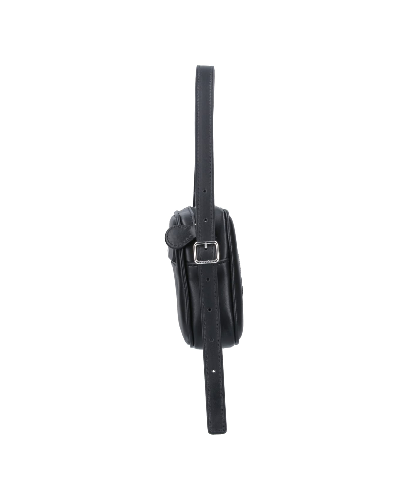 Courrèges 'slim Leather Camera' Shoulder Bag - Black  