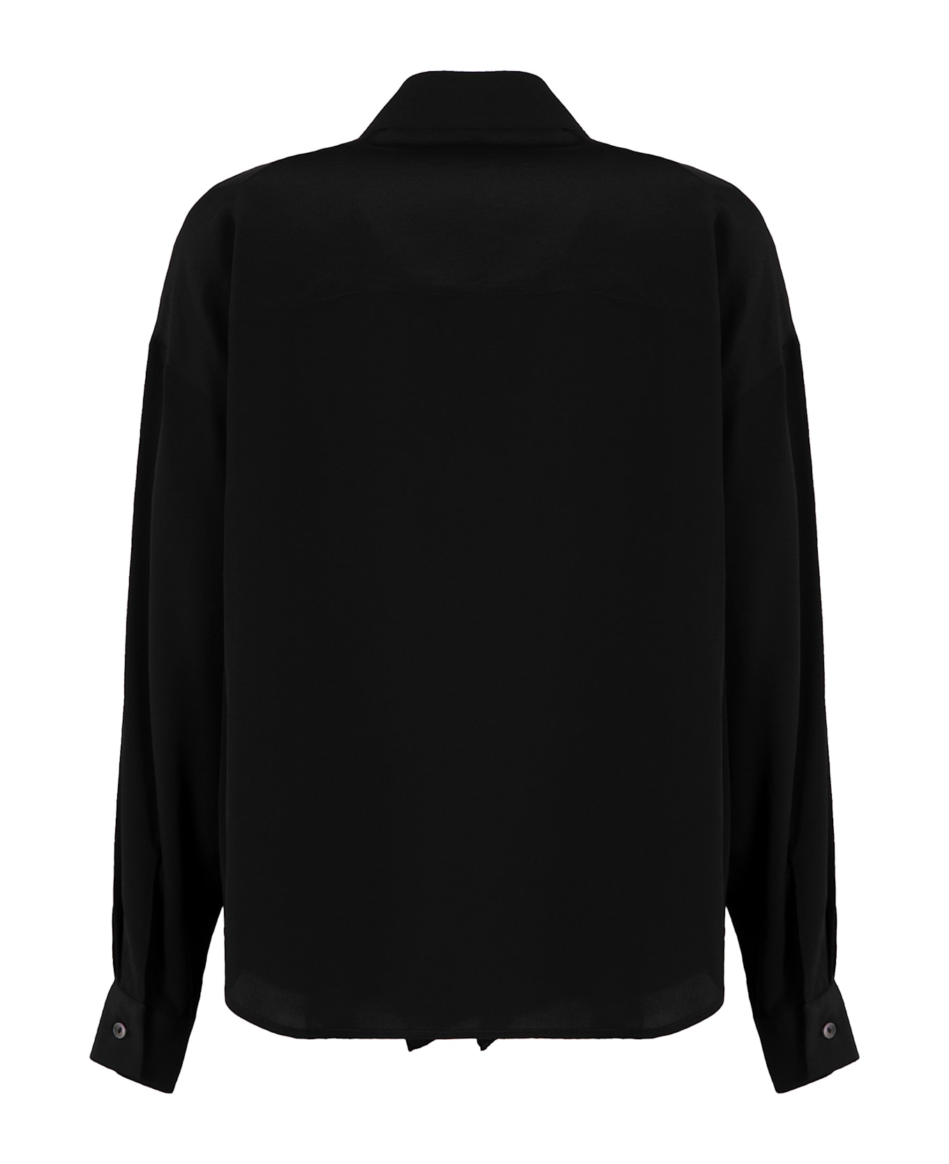 Parosh Silk Shirt - black