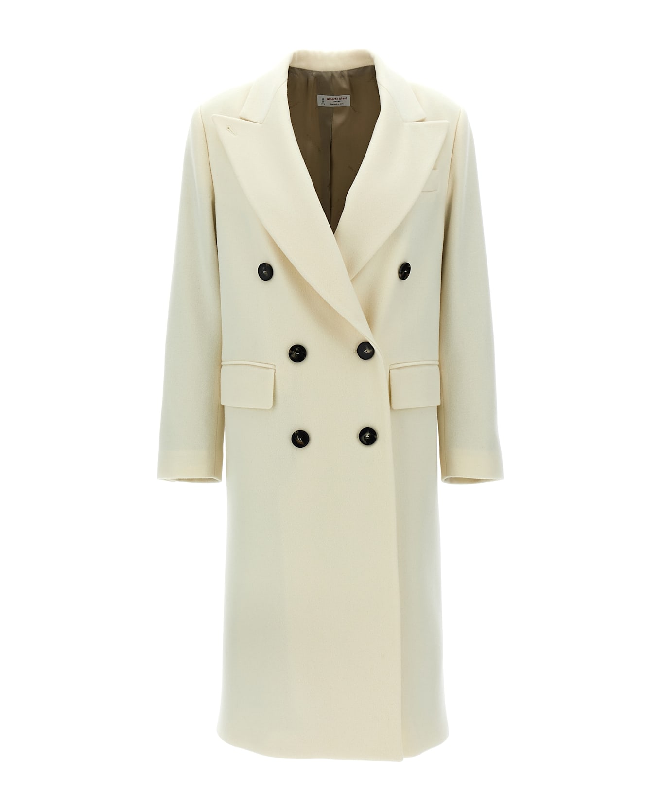 Alberto Biani Double-breasted Coat - White