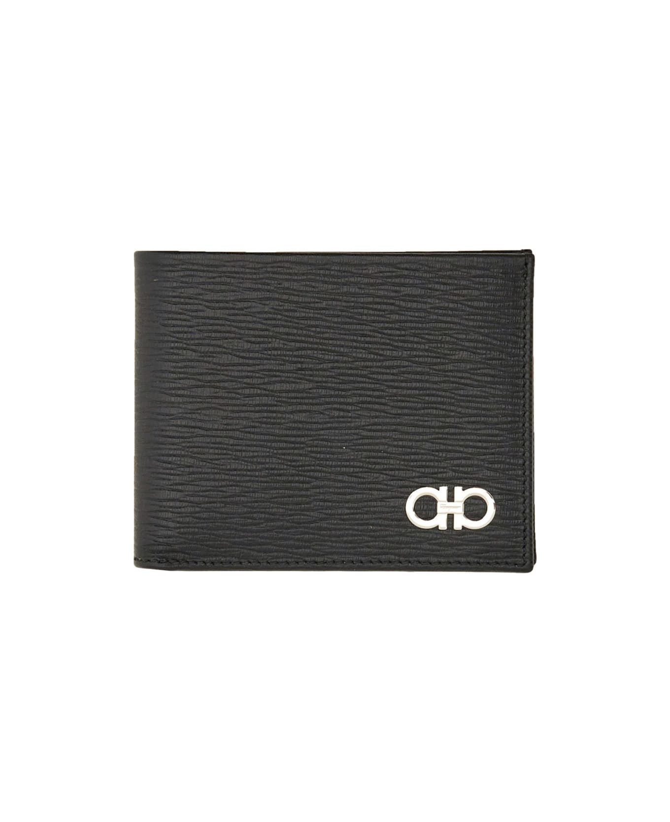 Ferragamo "hooks" Wallet - BLACK