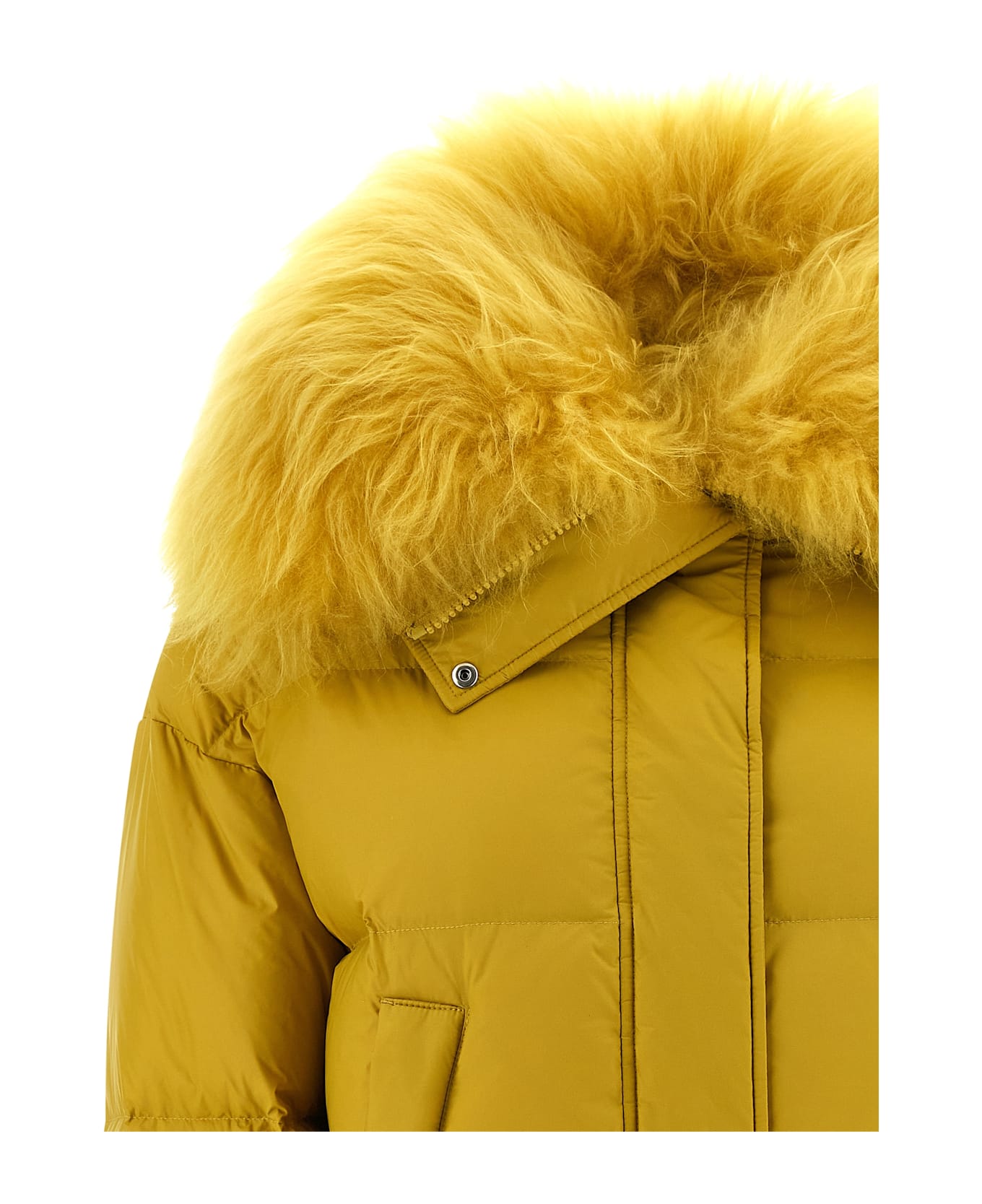 Salomon Fur Insert Down Jacket - Yellow