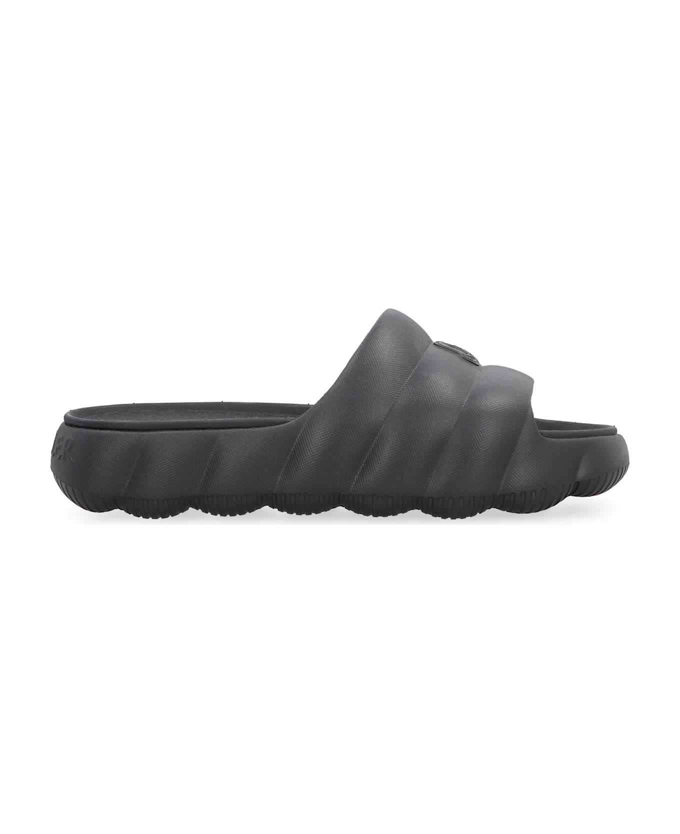 Moncler Lilo Rubber Slides - black