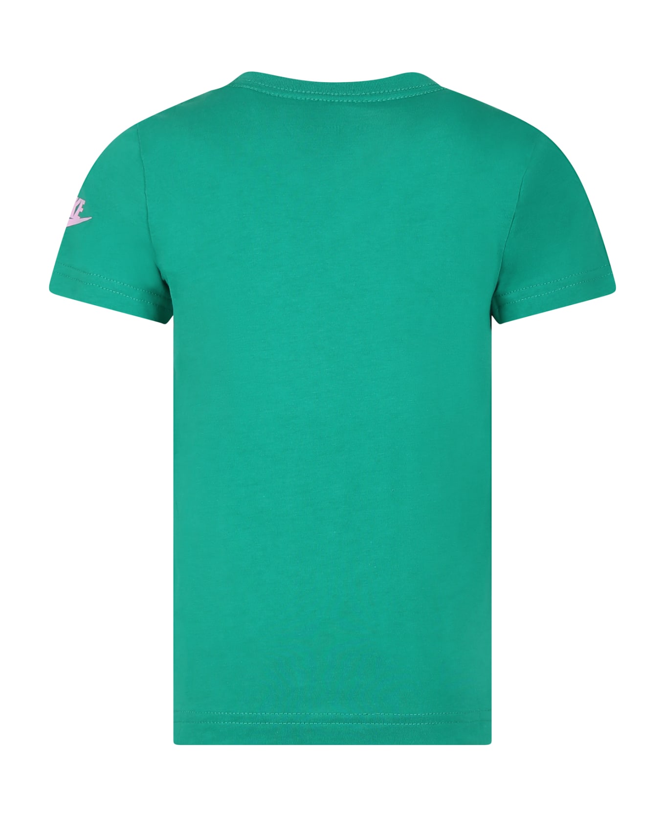 Nike Green T-shirt For Boy With Logo And Swoosh - Green Tシャツ＆ポロシャツ