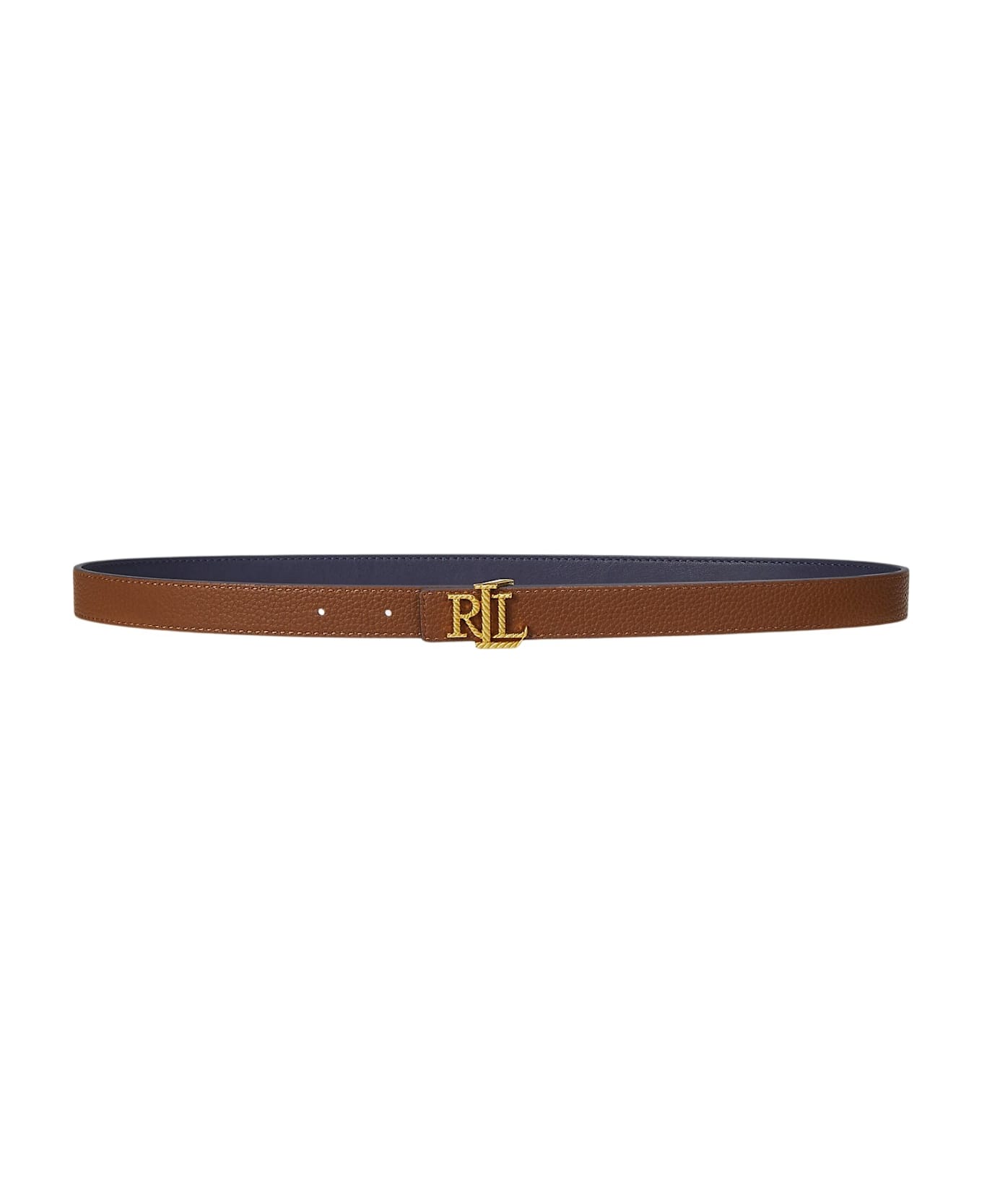Polo Ralph Lauren Rev Lrl 20 Belt Skinny - Blue/tan