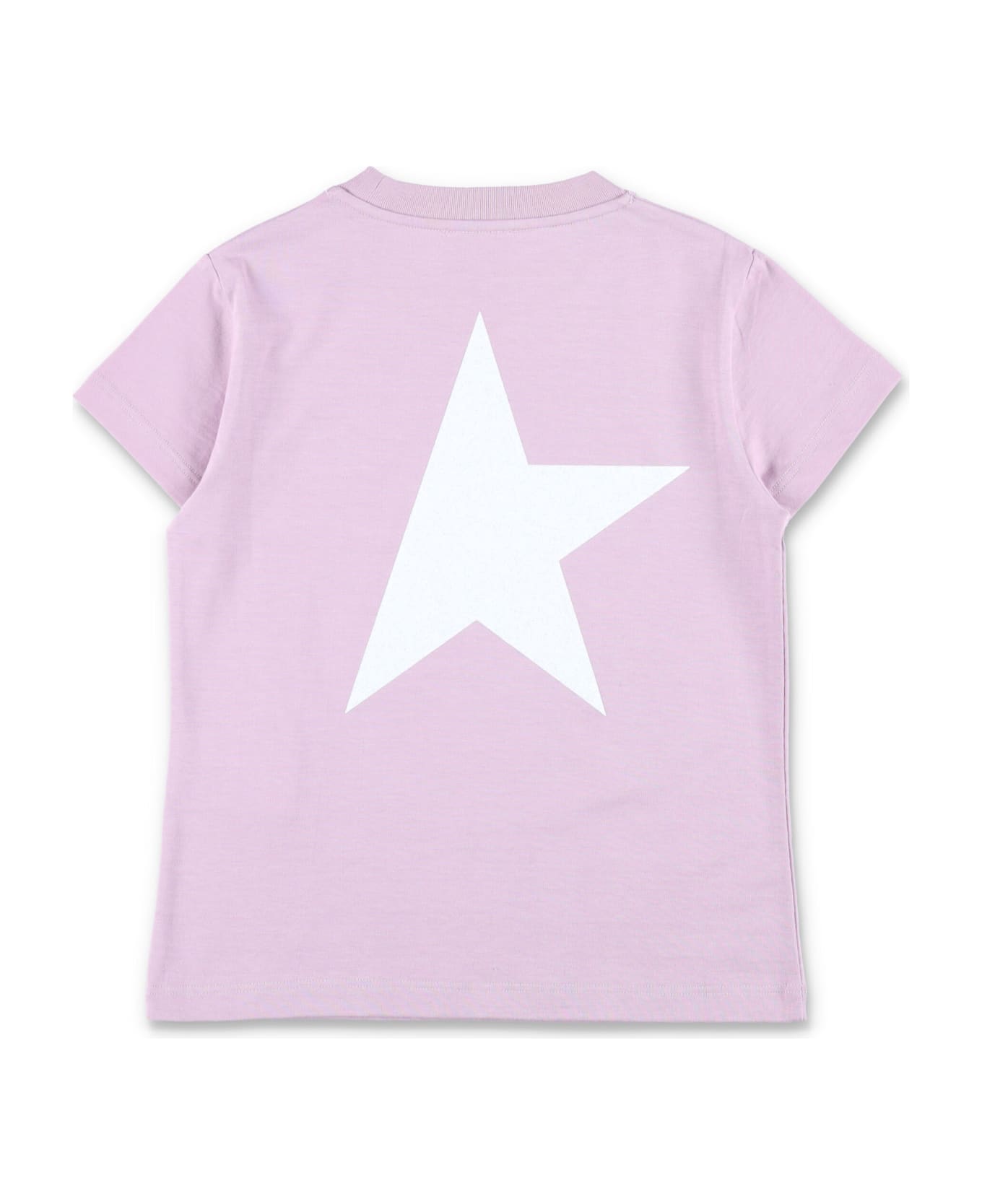 Golden Goose Kid - Logo T-shirt - FAIR ORCHID